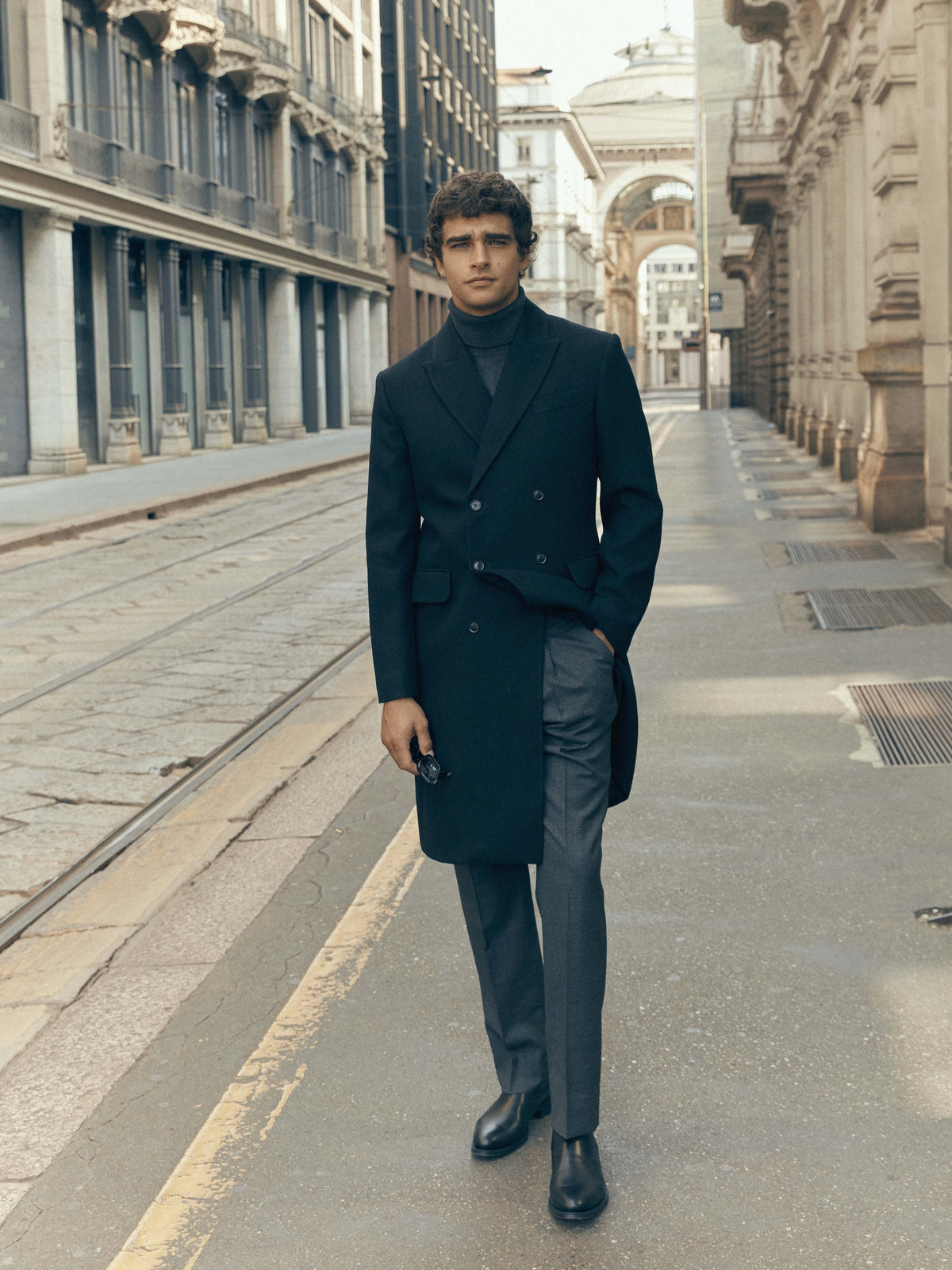 Pantalon traje unique pata de gallo gris
