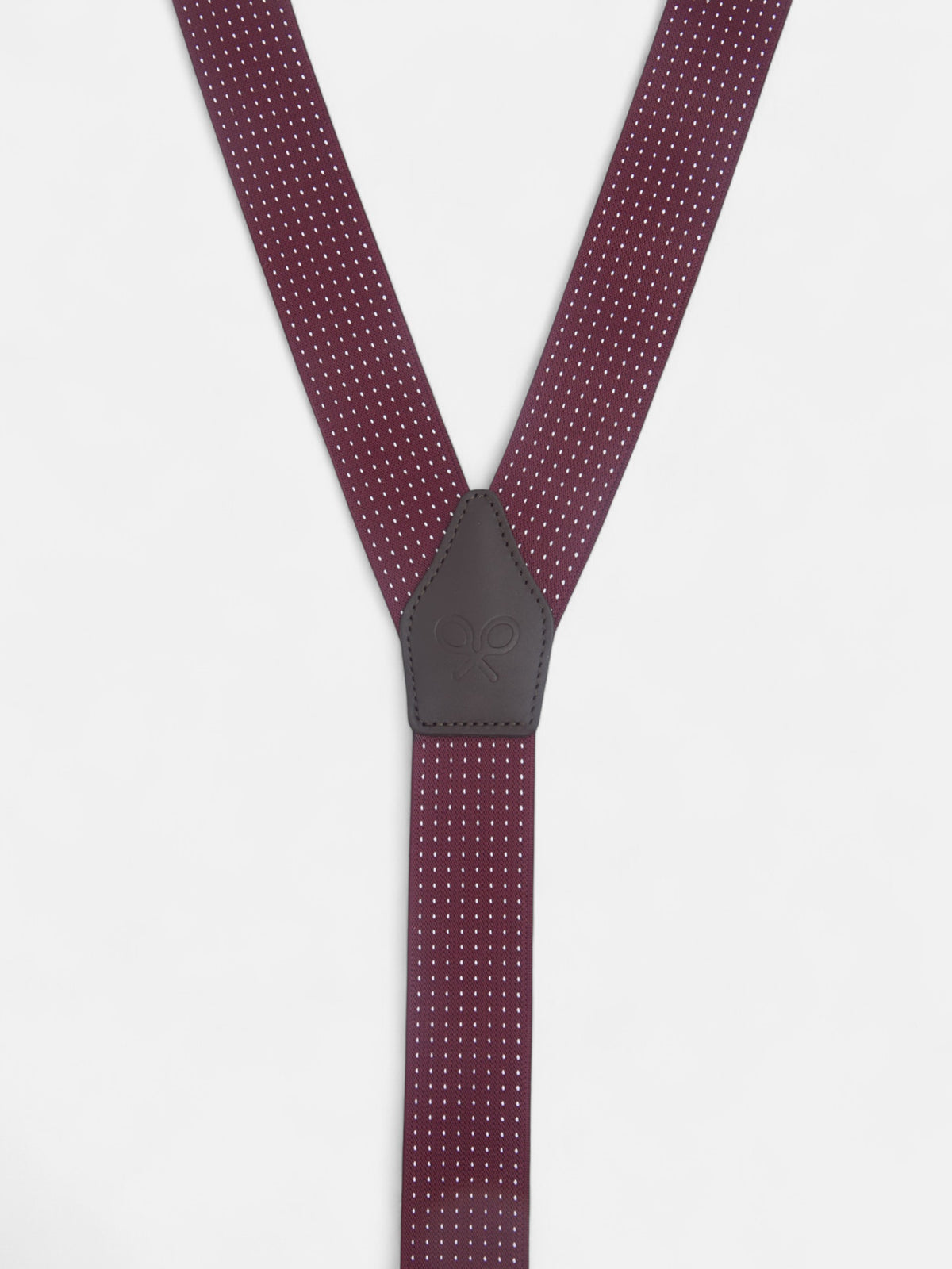 Bretelles Silbon micropoint bordeaux