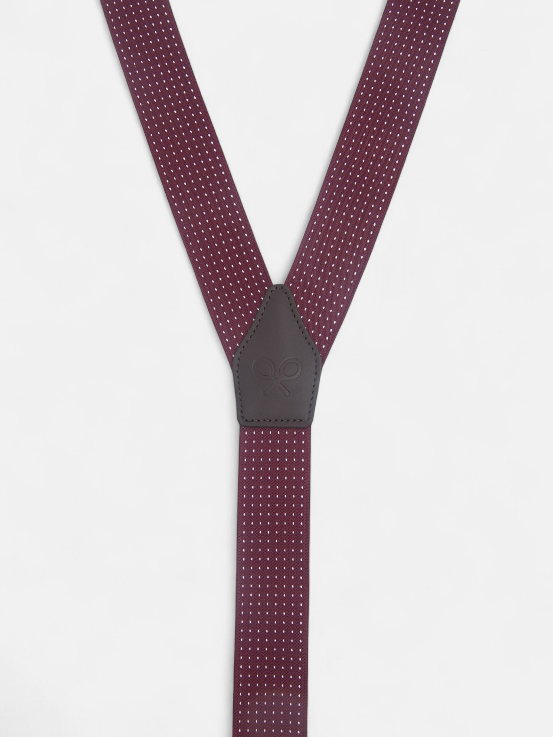 Suspensórios Silbon microponto bordô