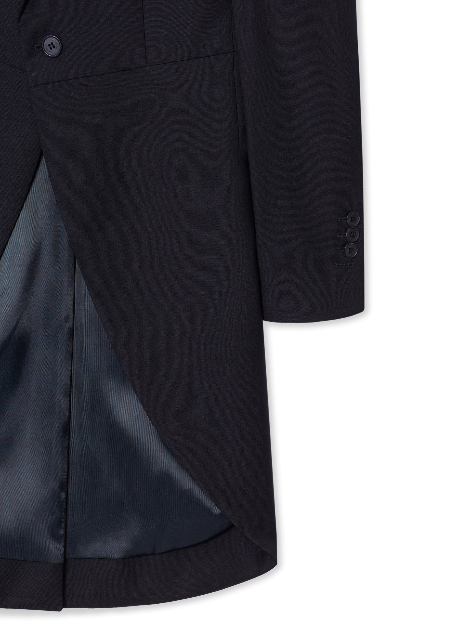 Redingote veste stretch bleu marine