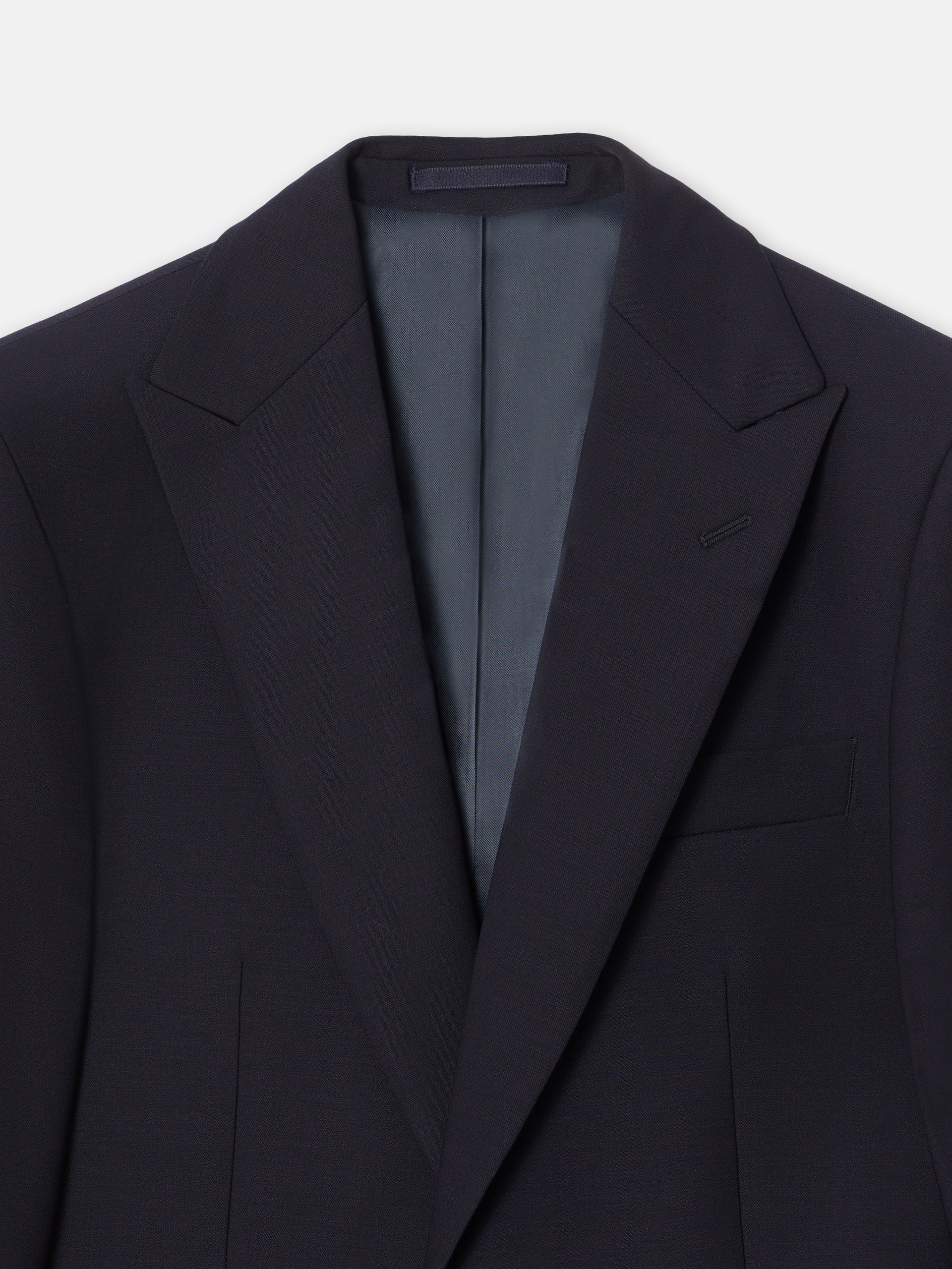 Redingote veste stretch bleu marine