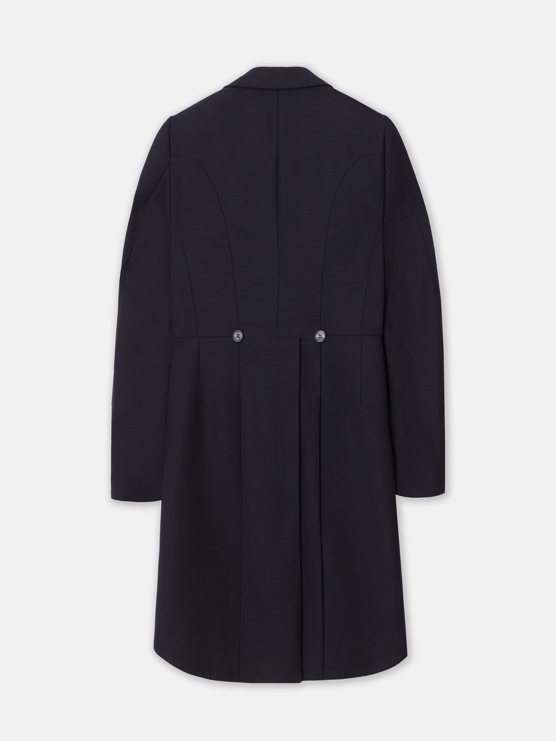 Redingote veste stretch bleu marine