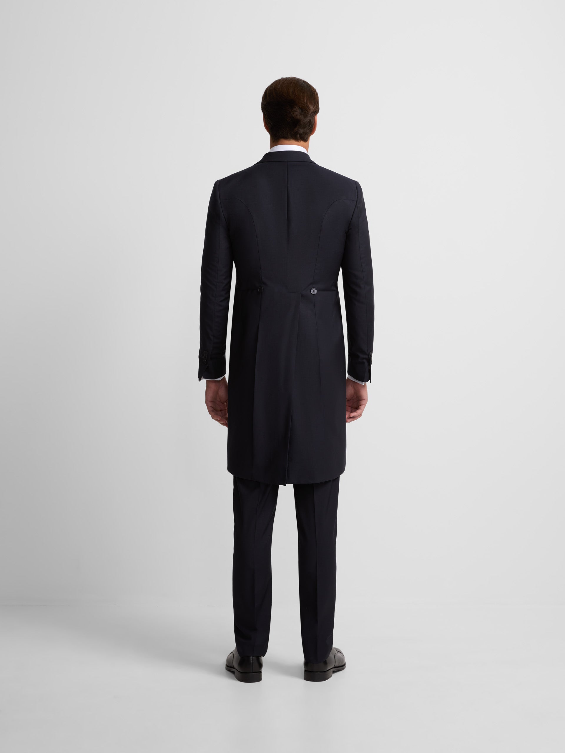 Redingote veste stretch bleu marine