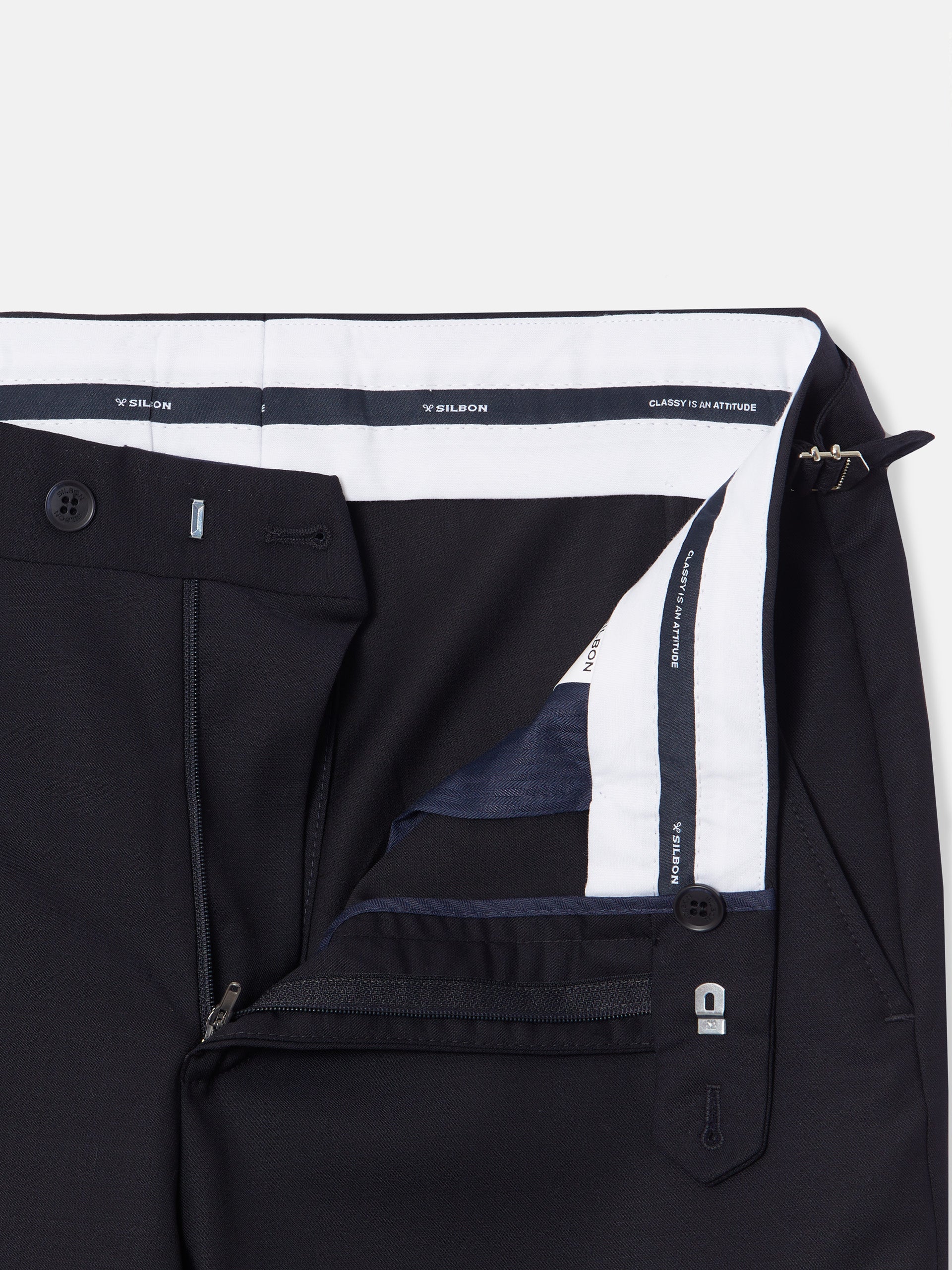 Pantalon chaque stretch bleu marine