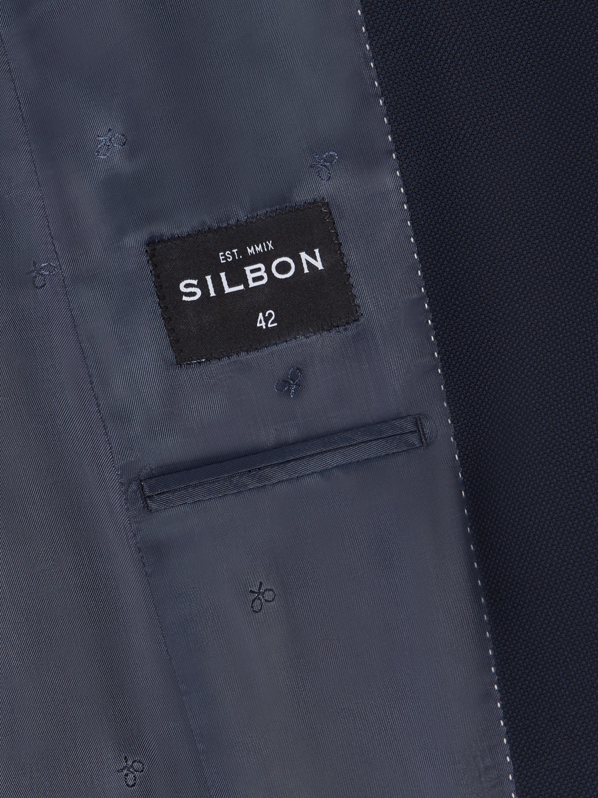 Americana suit ojo de perdiz navy