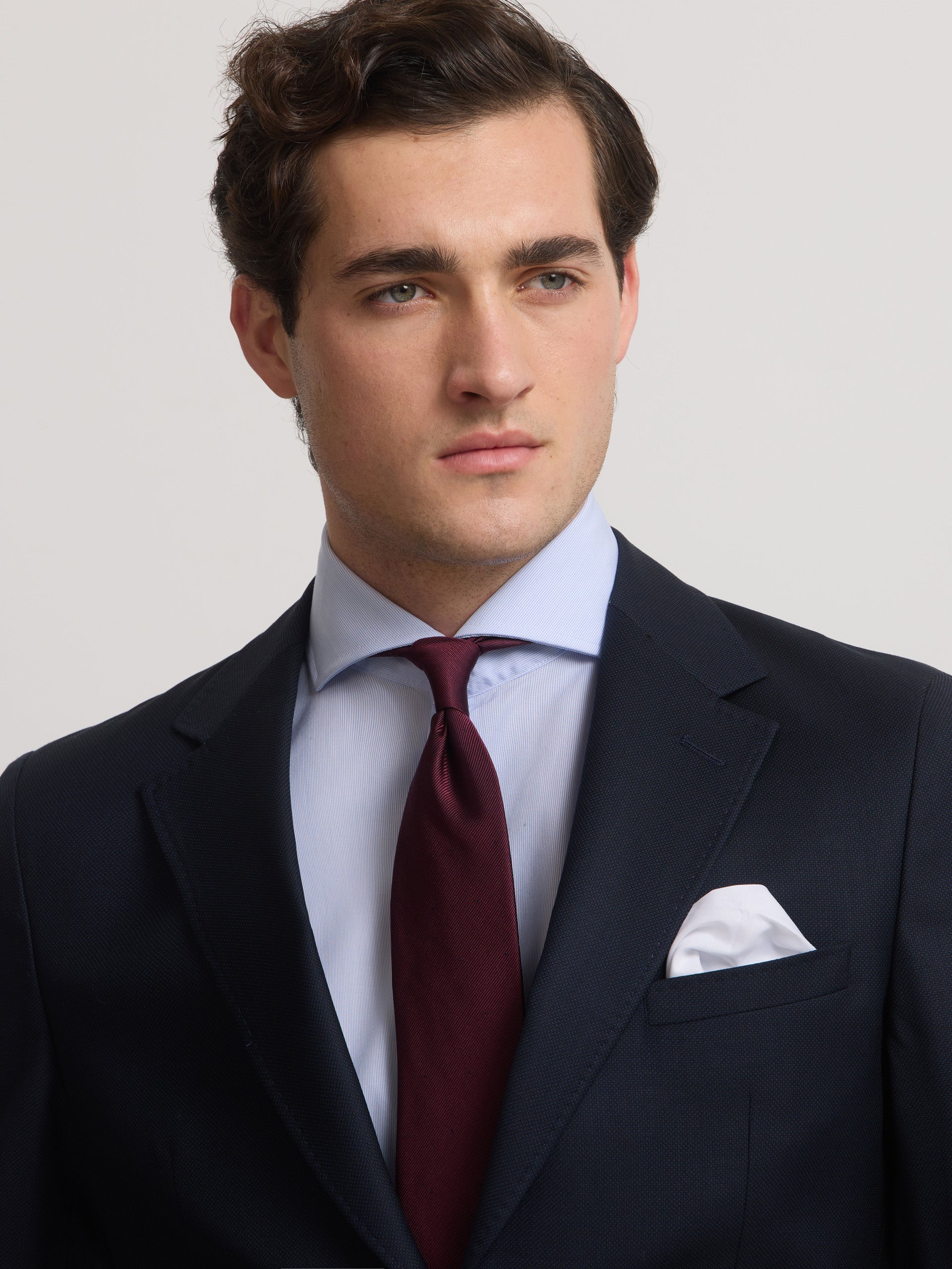 Americana suit ojo de perdiz navy