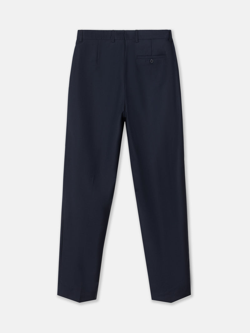 Pantalon costume œil de perdrix bleu marine