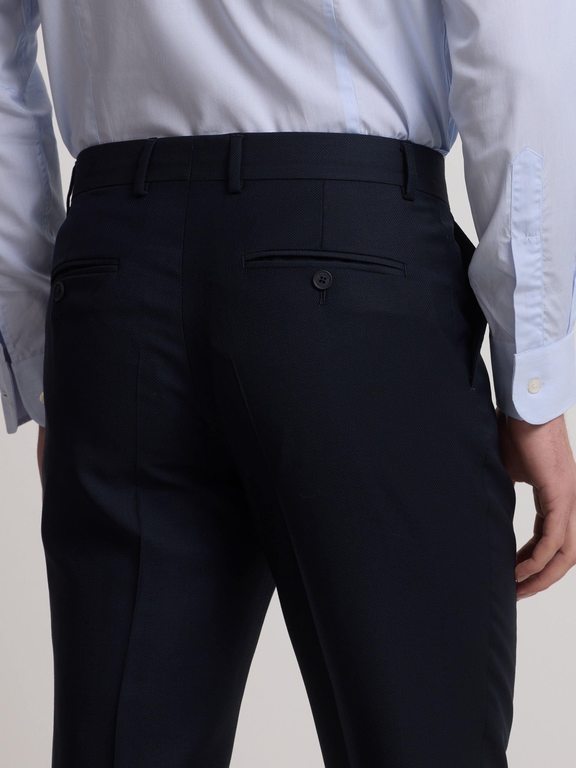 Pantalon suit ojo de perdiz navy