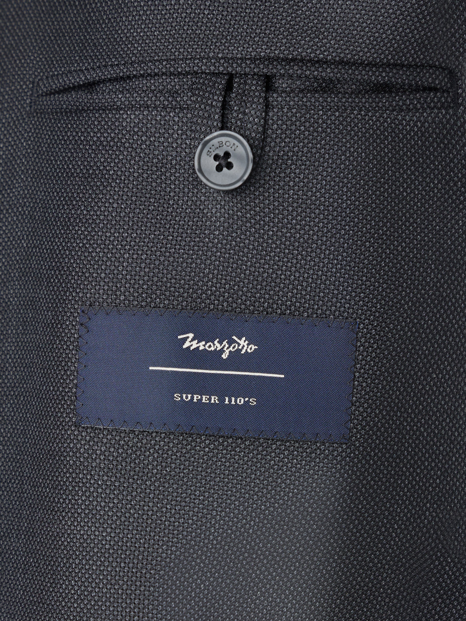 Gray bird's eye blazer suit