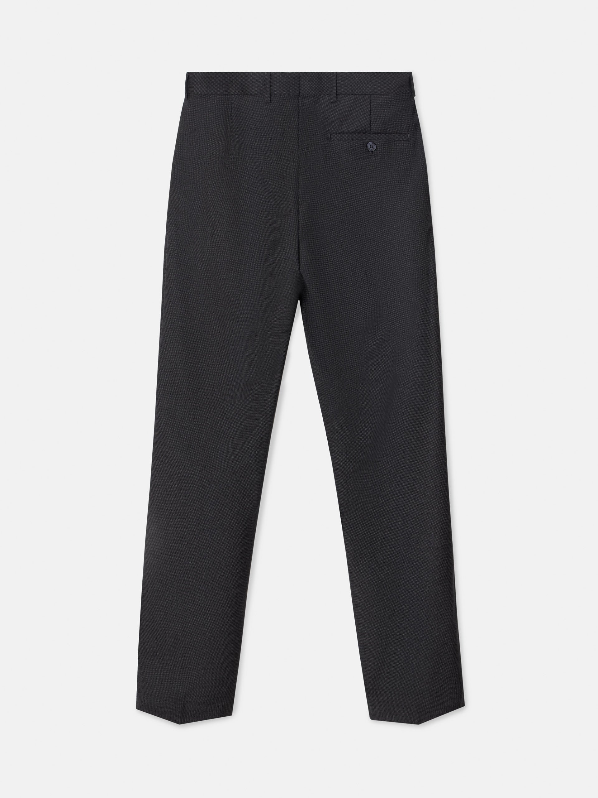 Gray bird's eye suit pants