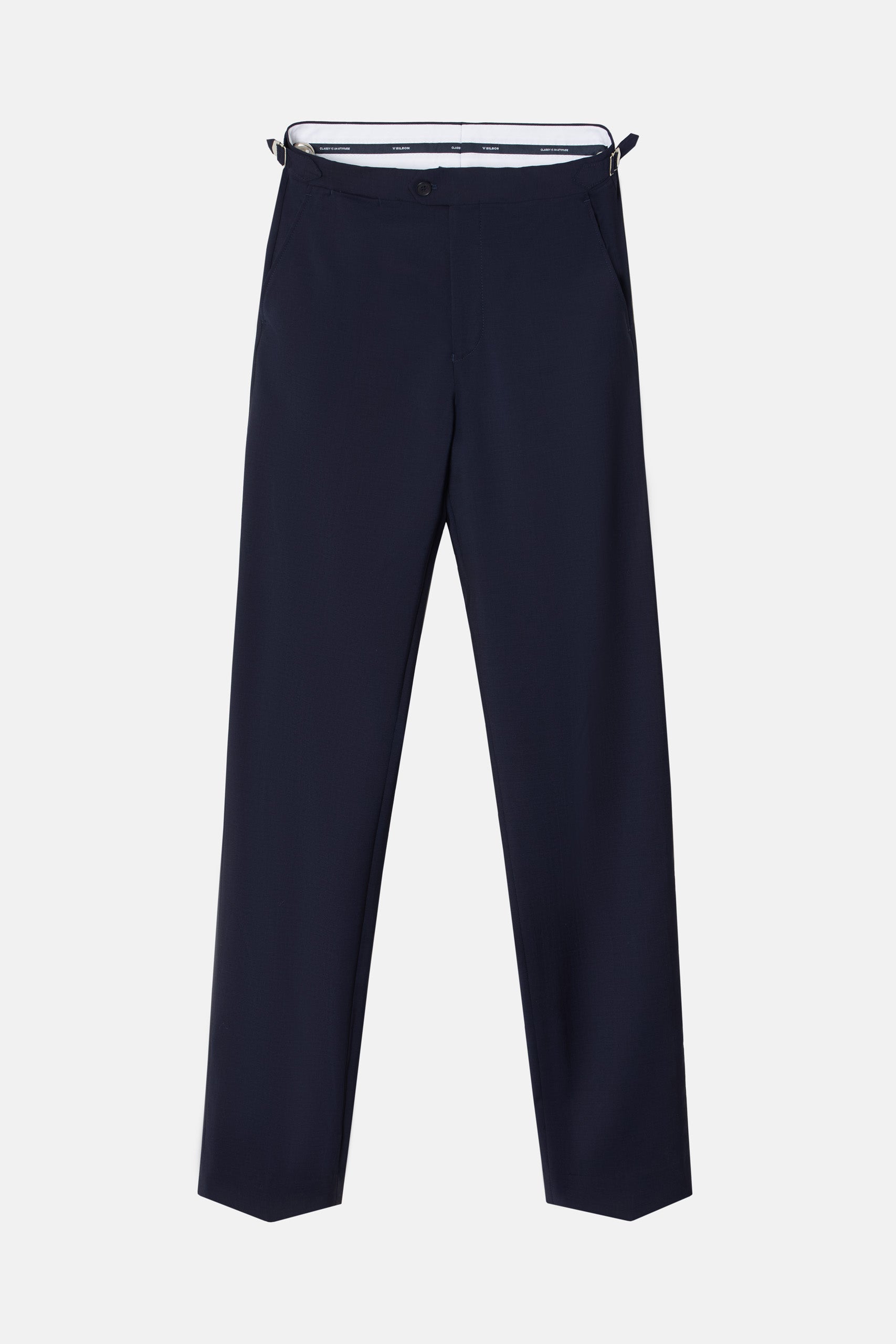 Pantalon chaque stretch bleu clair