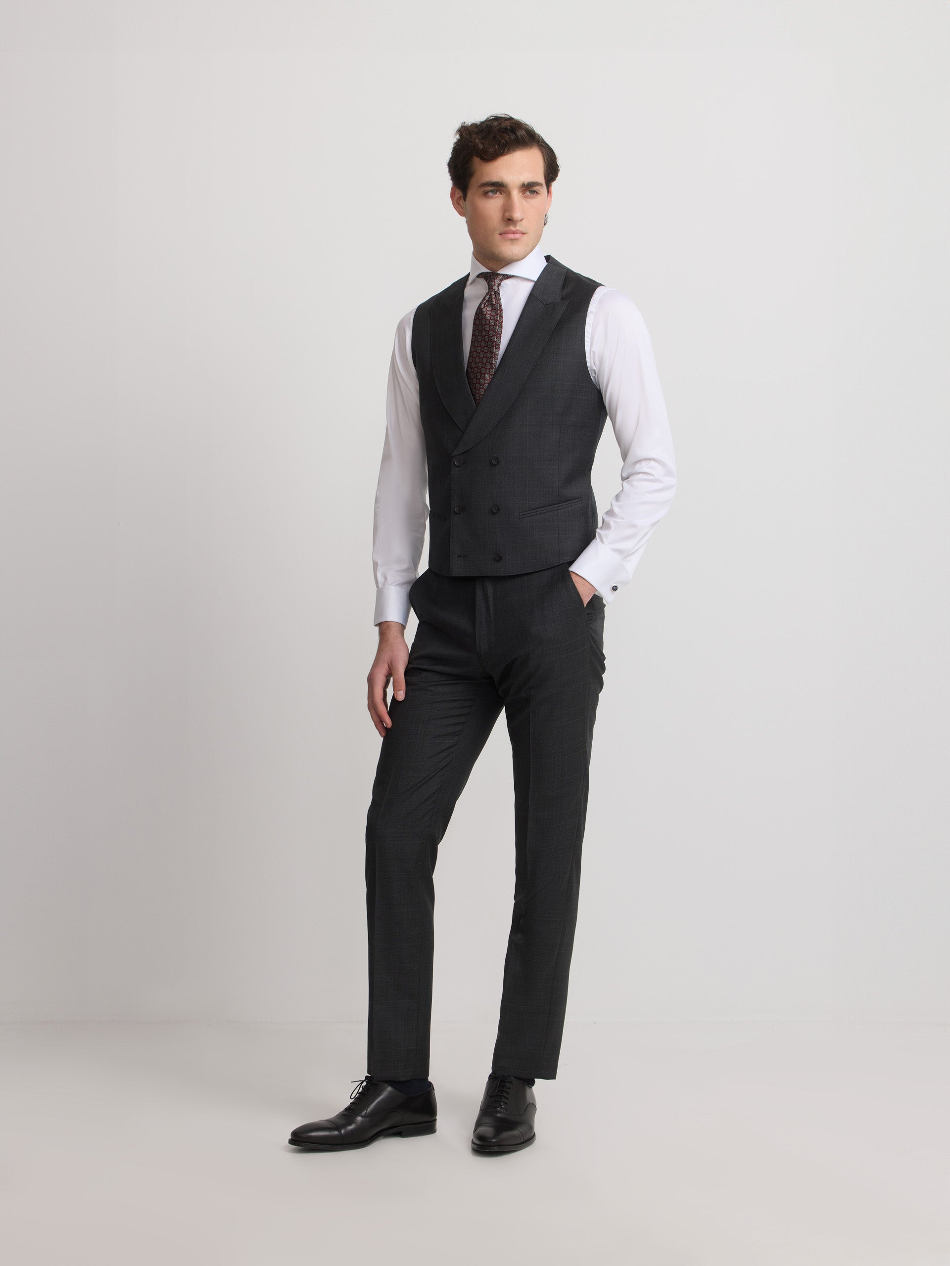 Pantalon stretch gris