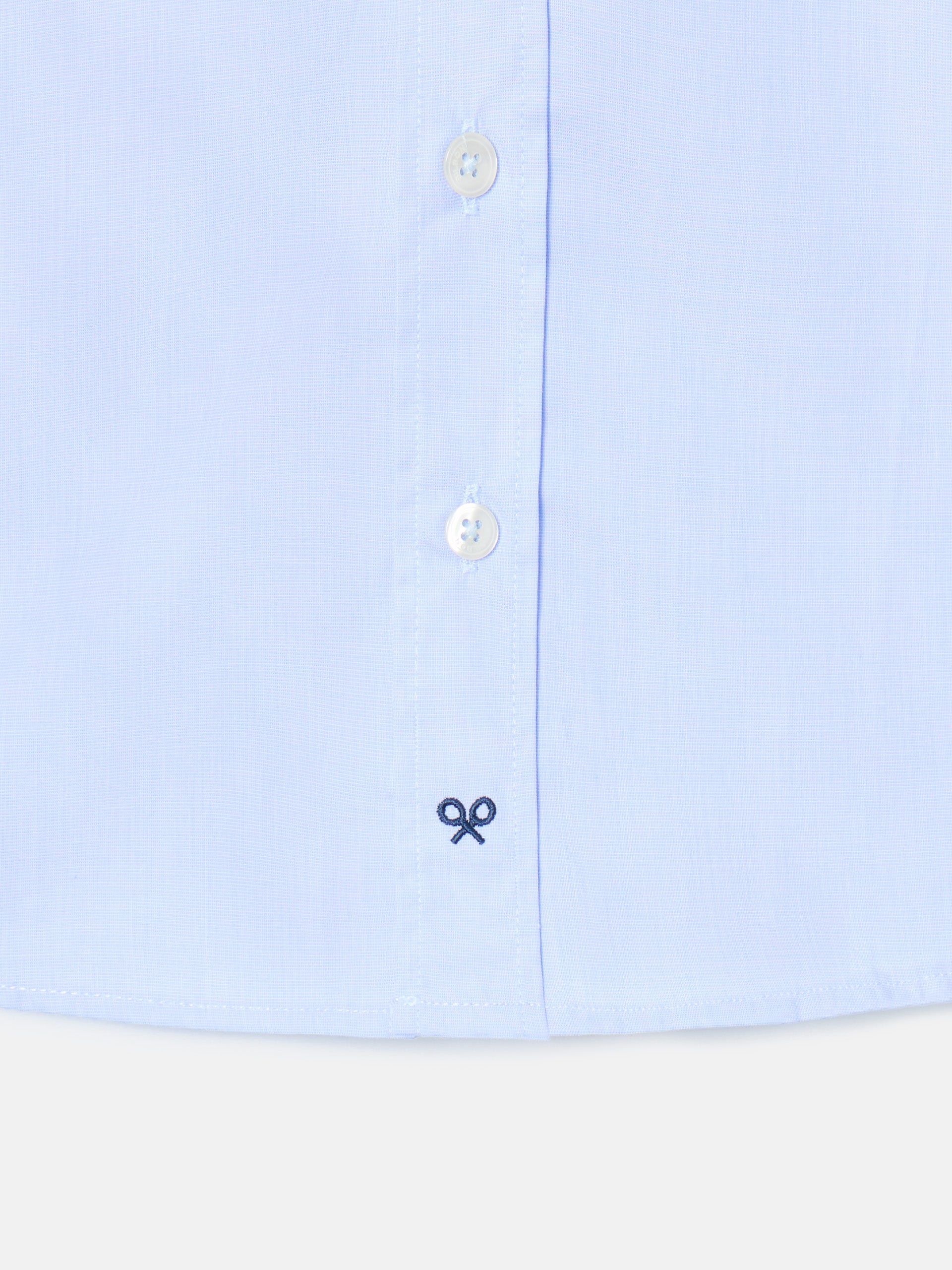Light blue single cuff kids dress shirt