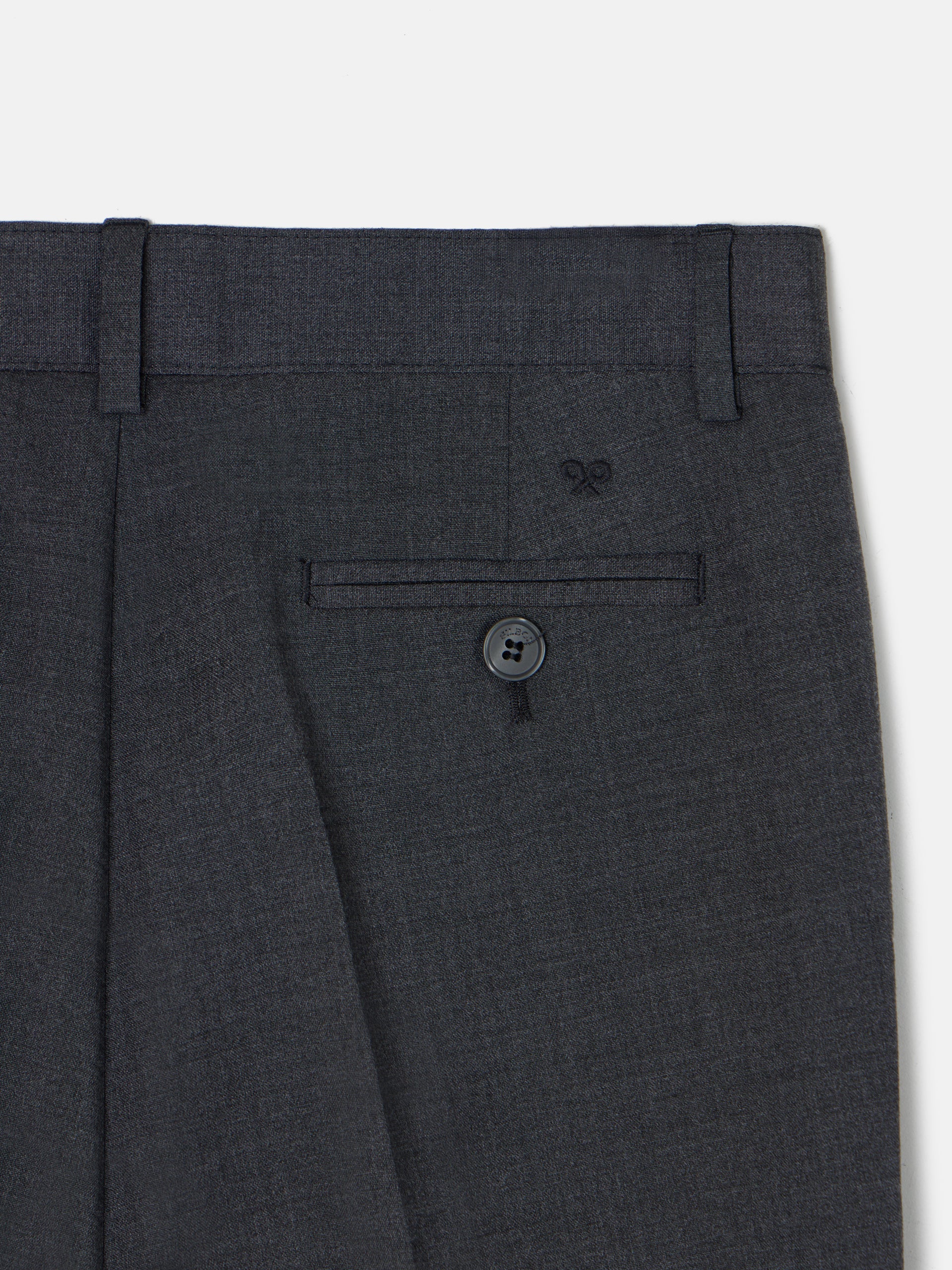 Calças clássicas de fato cinzentas para crianças