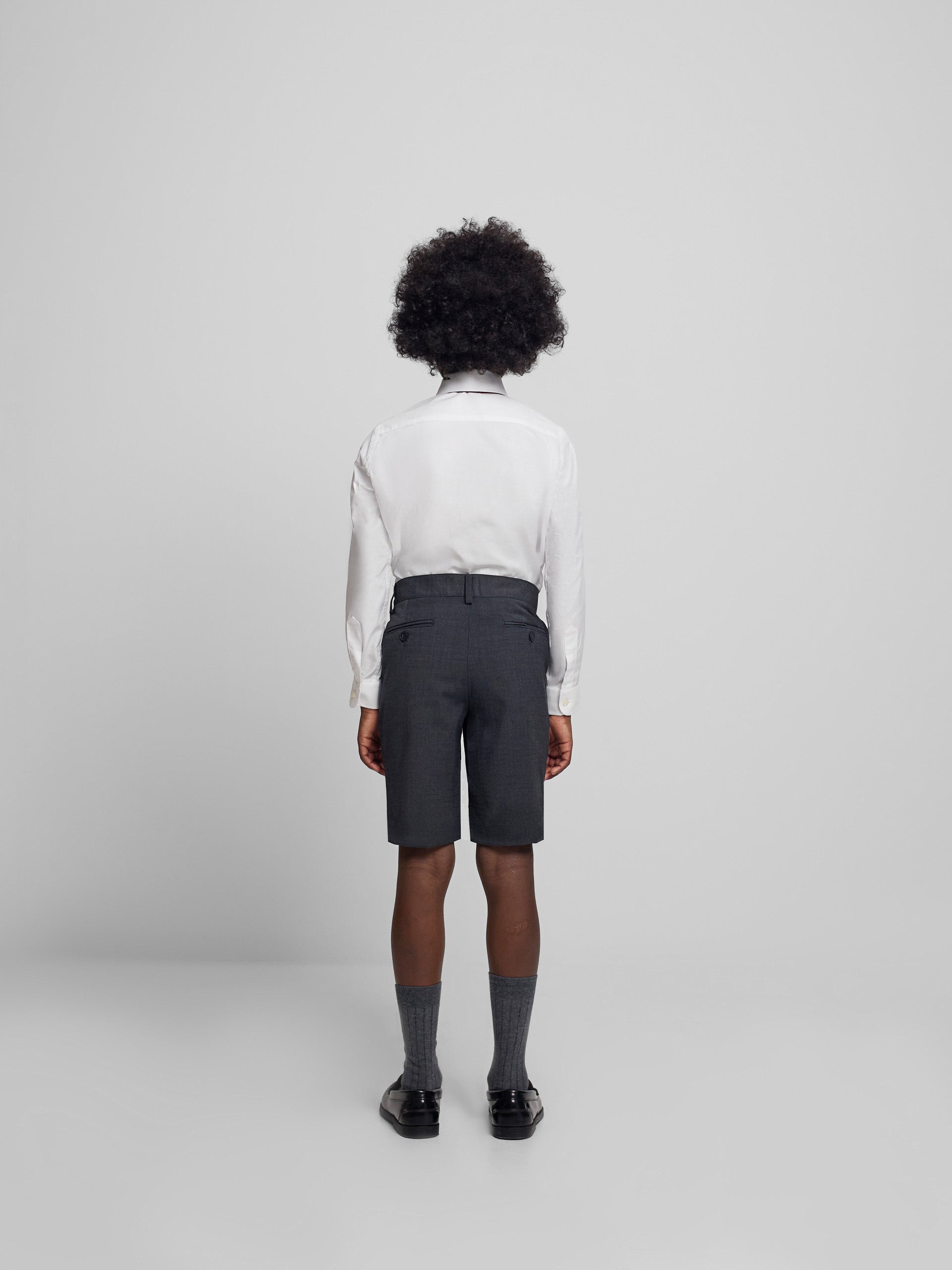 Bermuda kids clasica gris