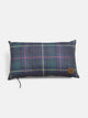Rectangular green tartan square cushion