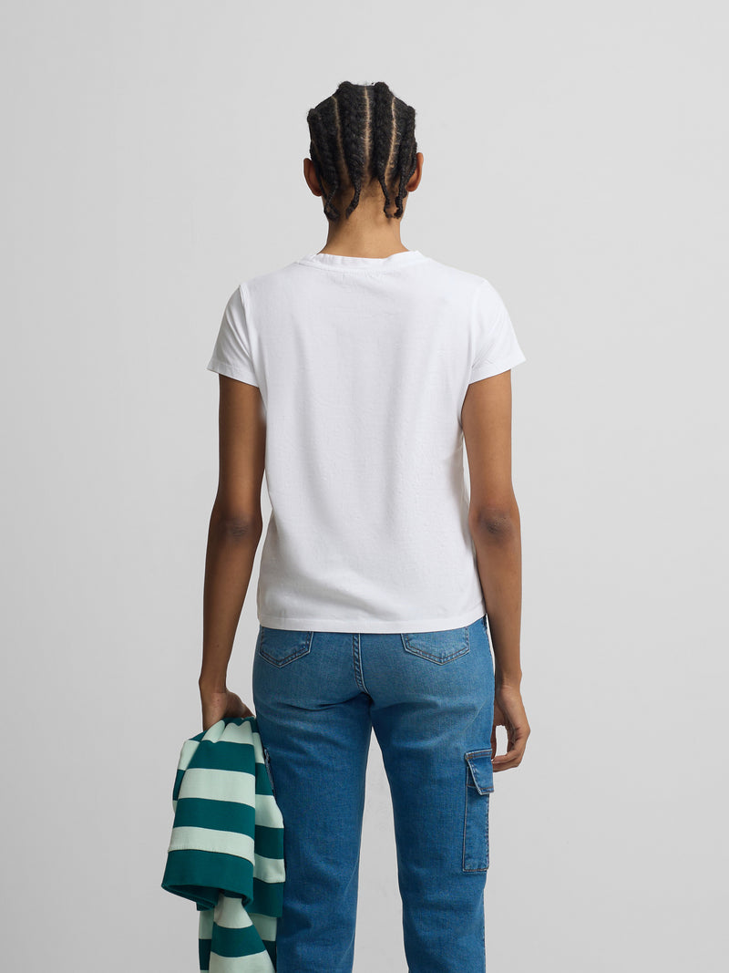 Classic white women's t-shirt