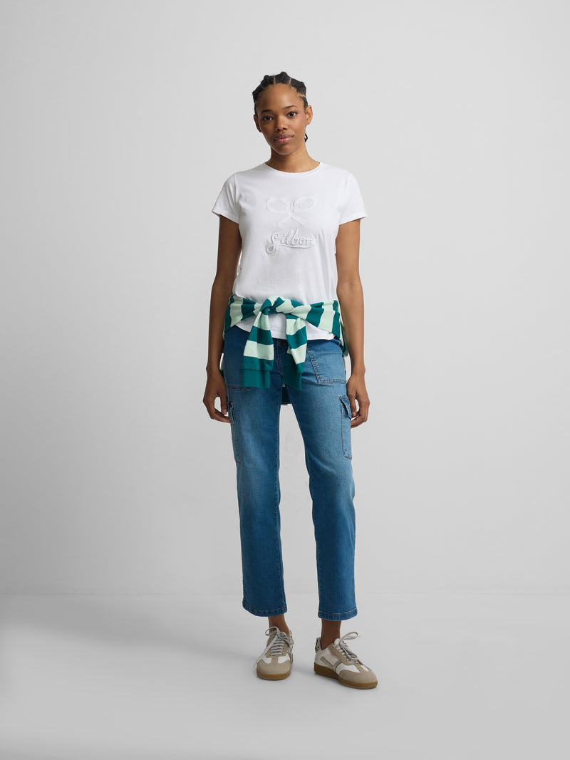 Classic white women's t-shirt