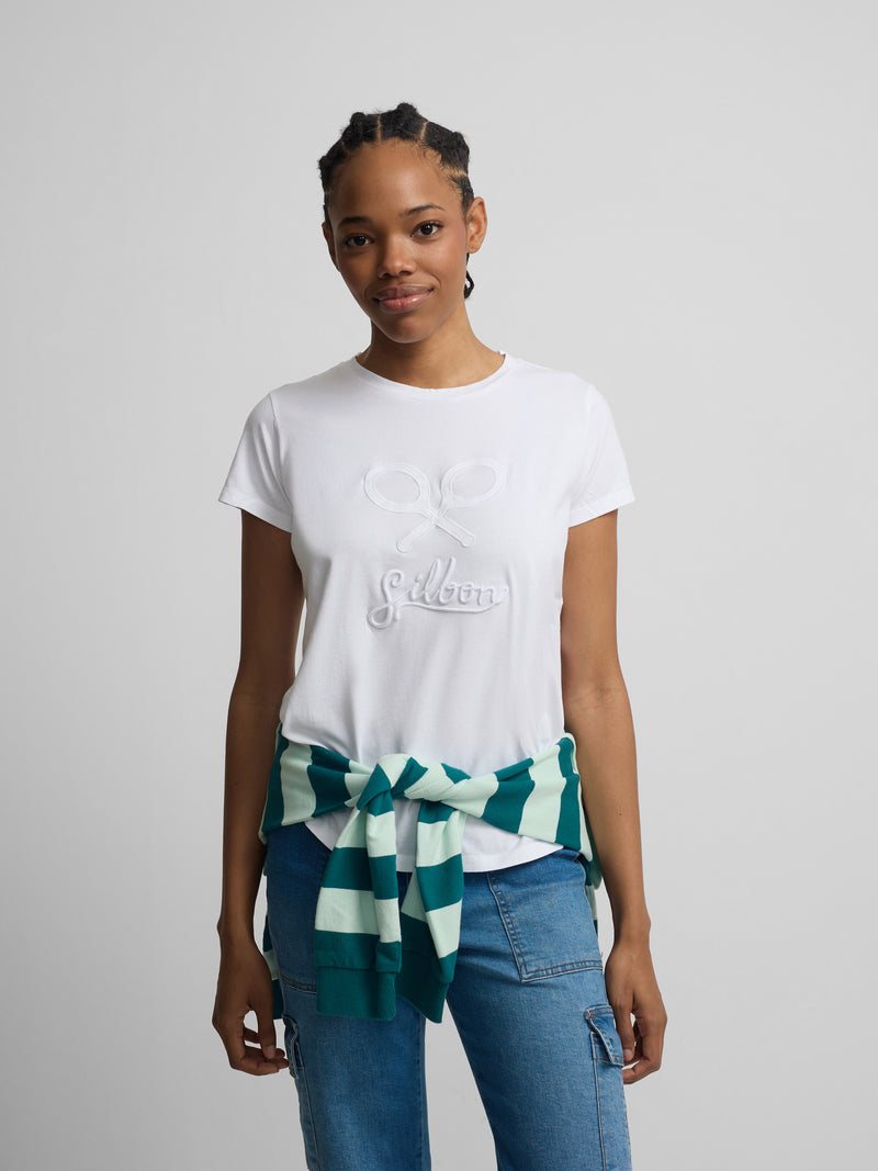 Classic white women's t-shirt