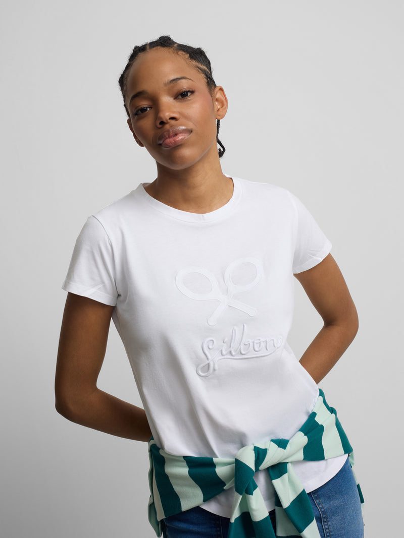 Classic white women's t-shirt