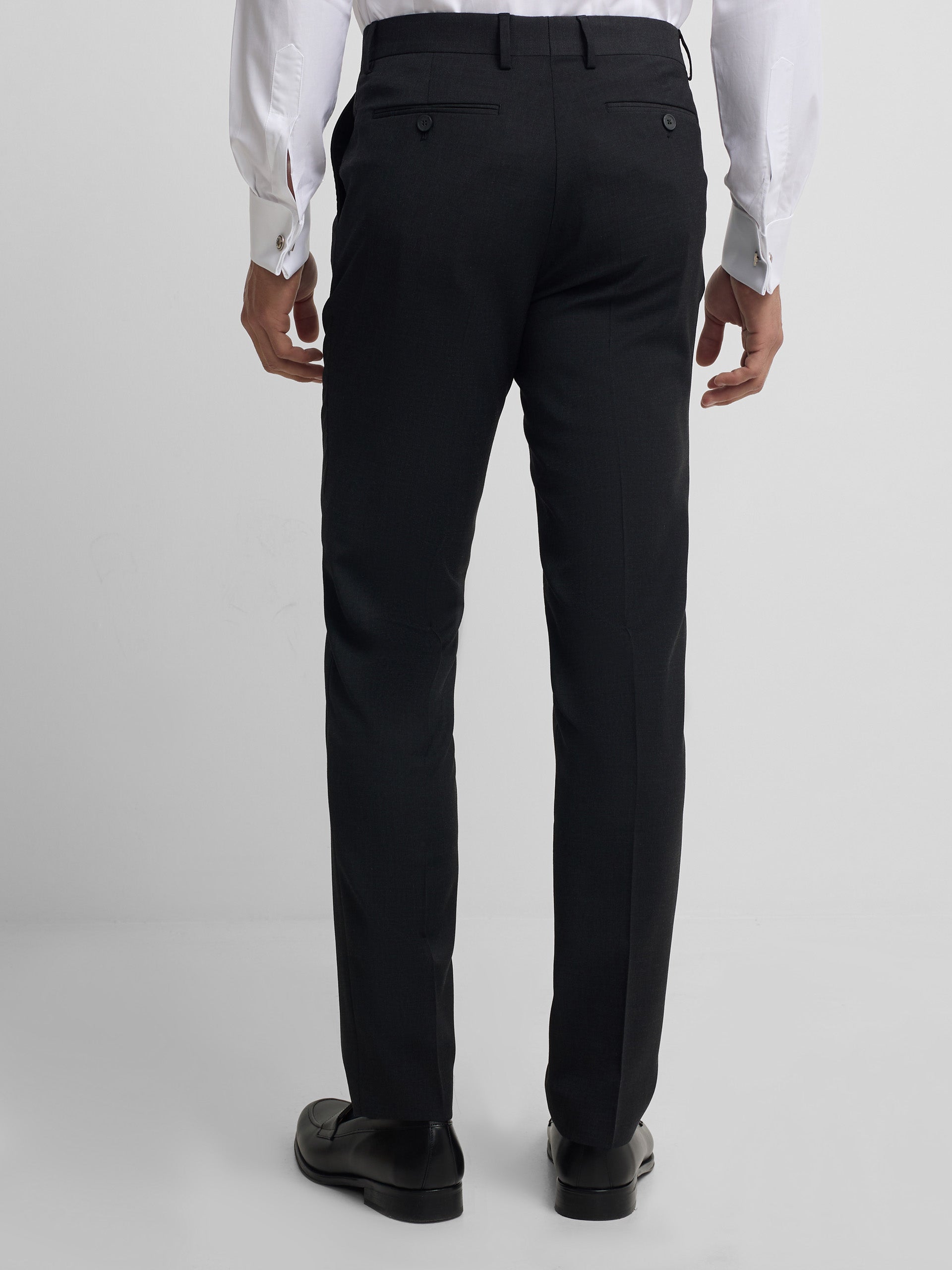 Pantalon habillé classique gris foncé