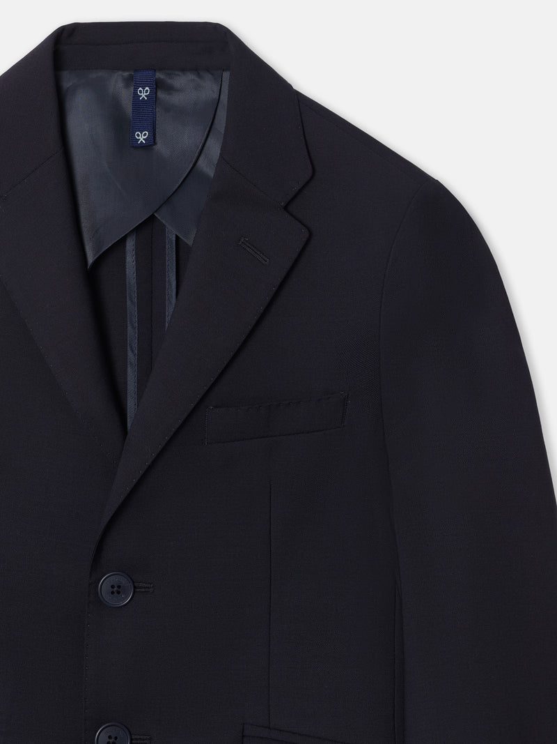 Veste blazer classique enfant bleu marine