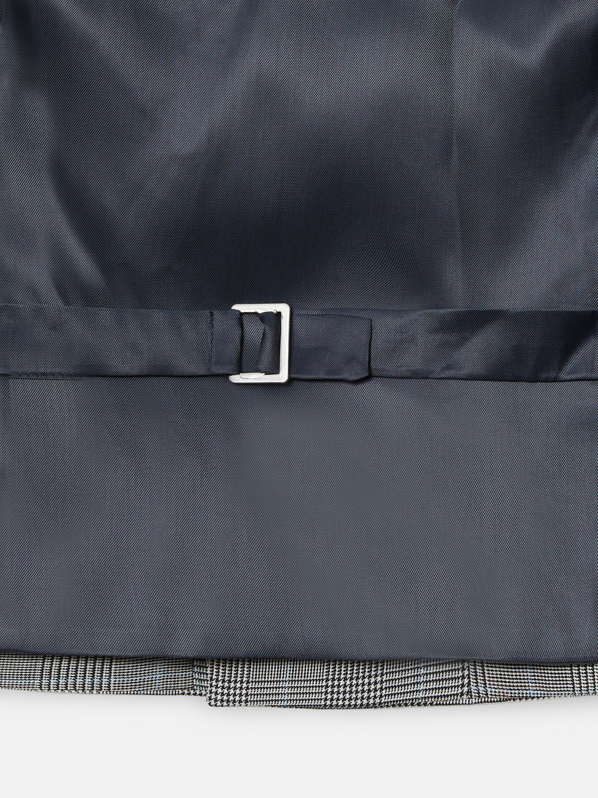 Colete chaque Silbon príncipe de Gales cinzento