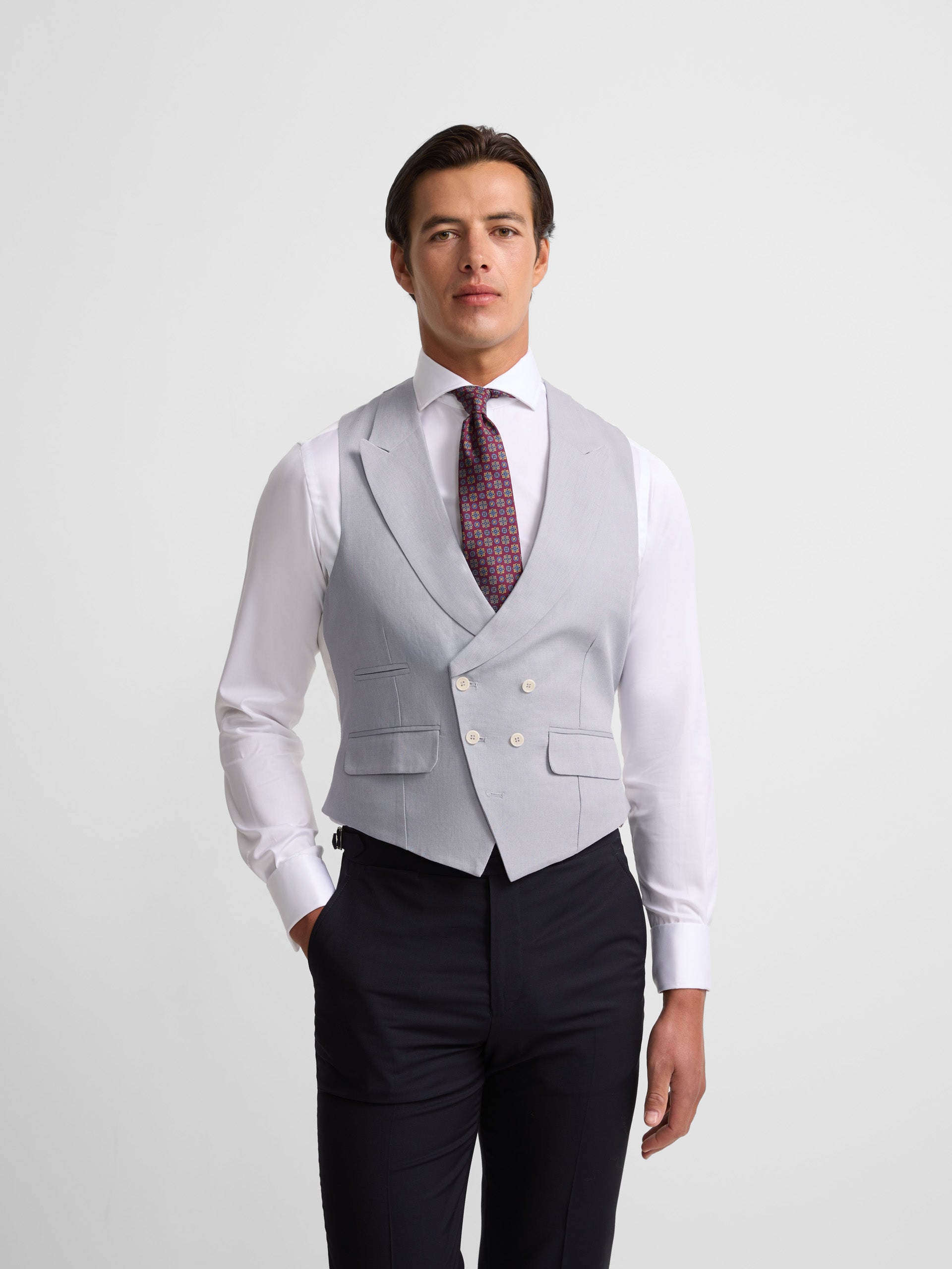 Colete chaque tailoring azul médio