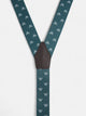Bretelle Silbon vert raquette blanche