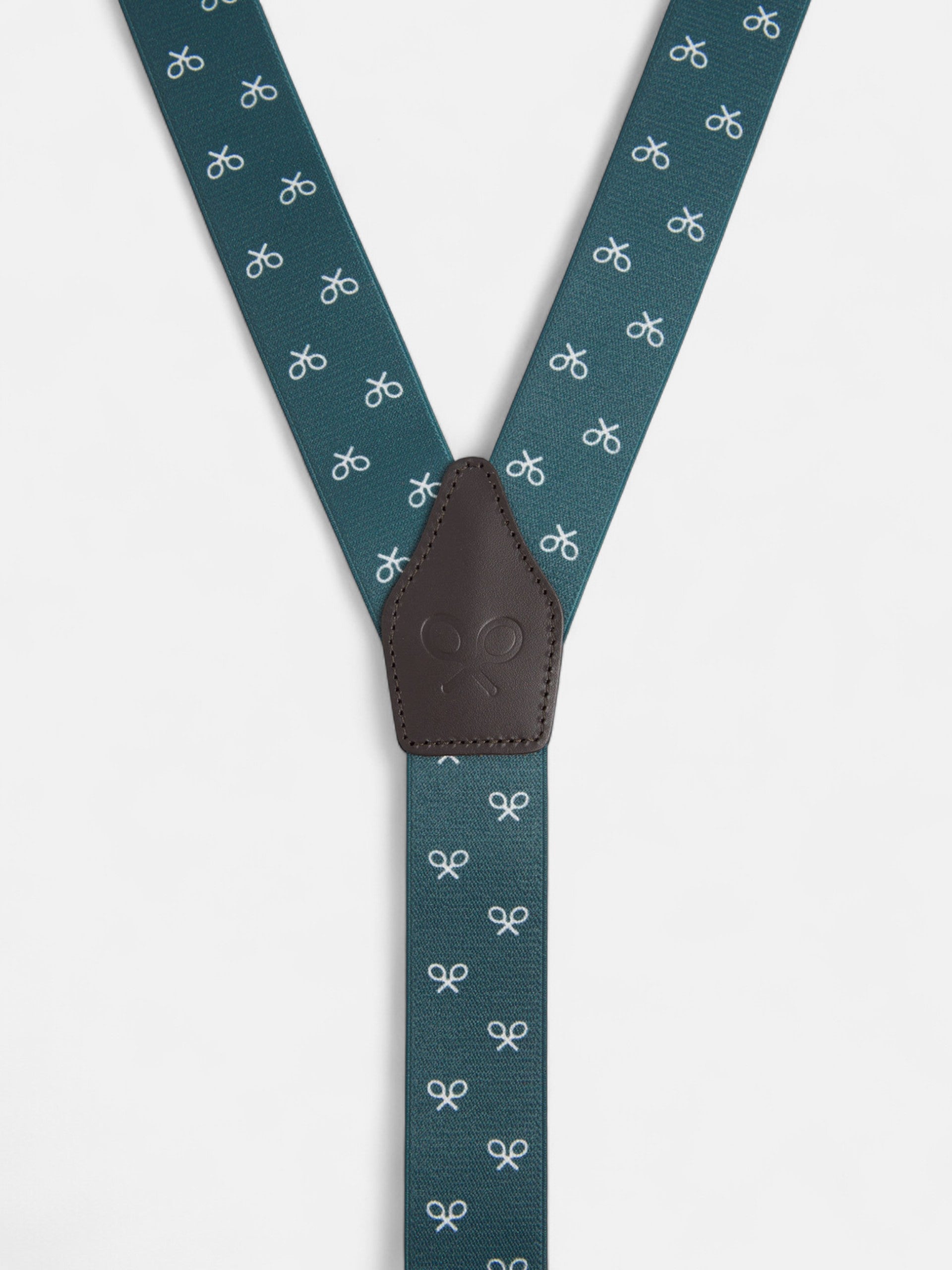 Tirante silbon verde raqueta blanca