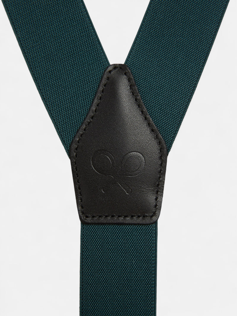 Bretelles Silbon vert uni