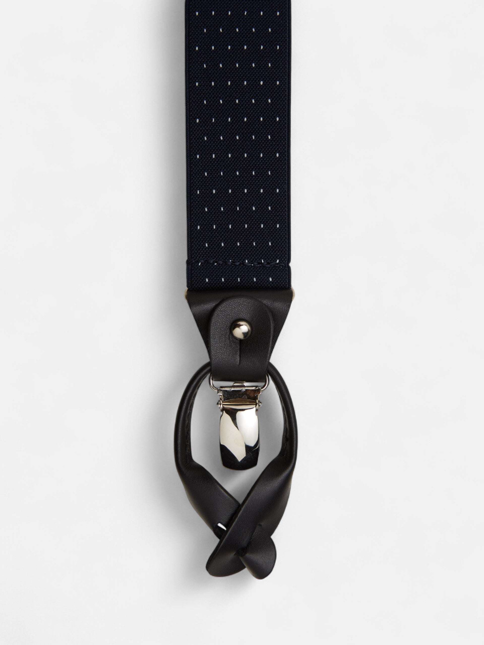 Alça Silbon pontos azul-marinho