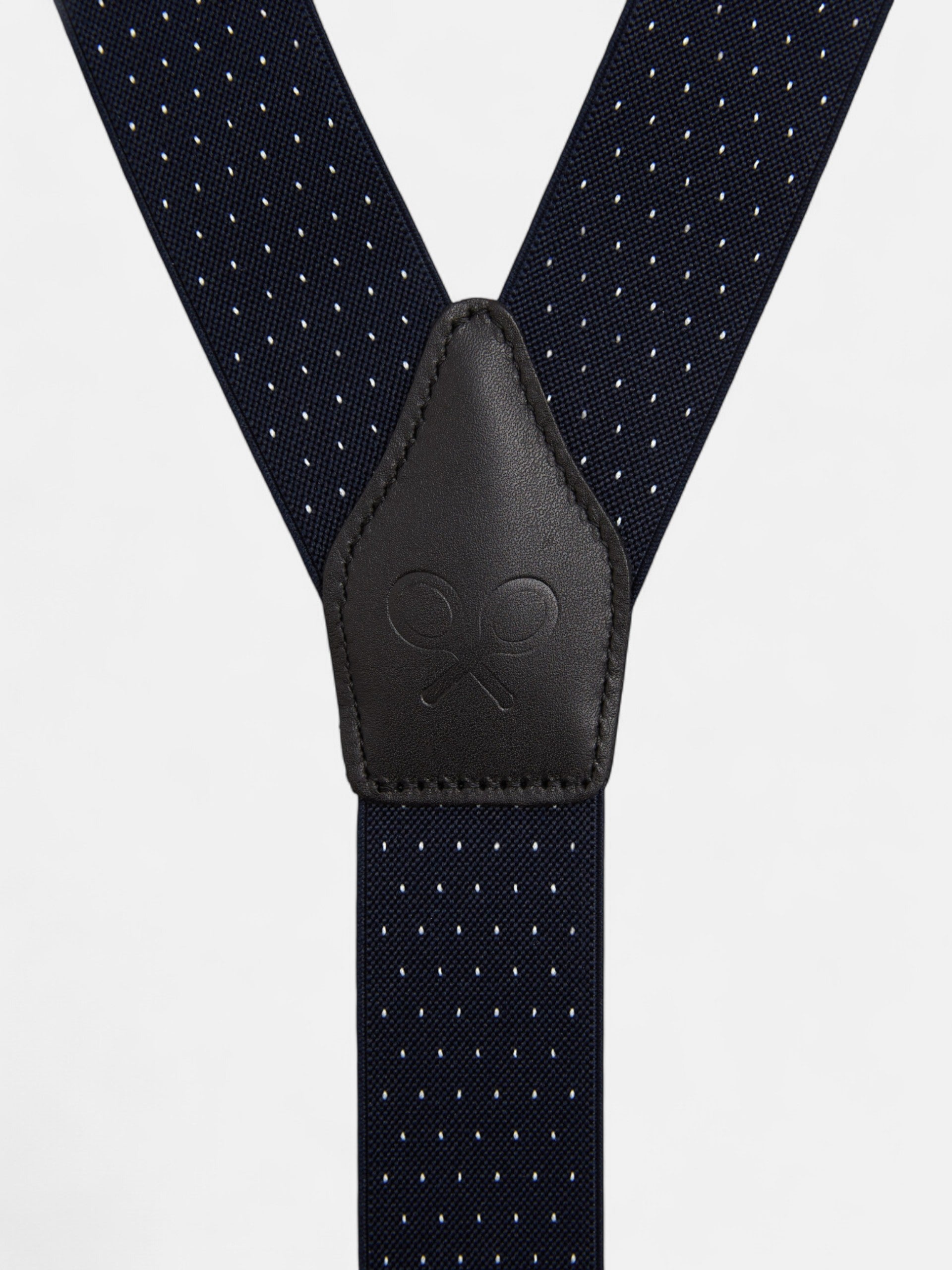 Alça Silbon pontos azul-marinho