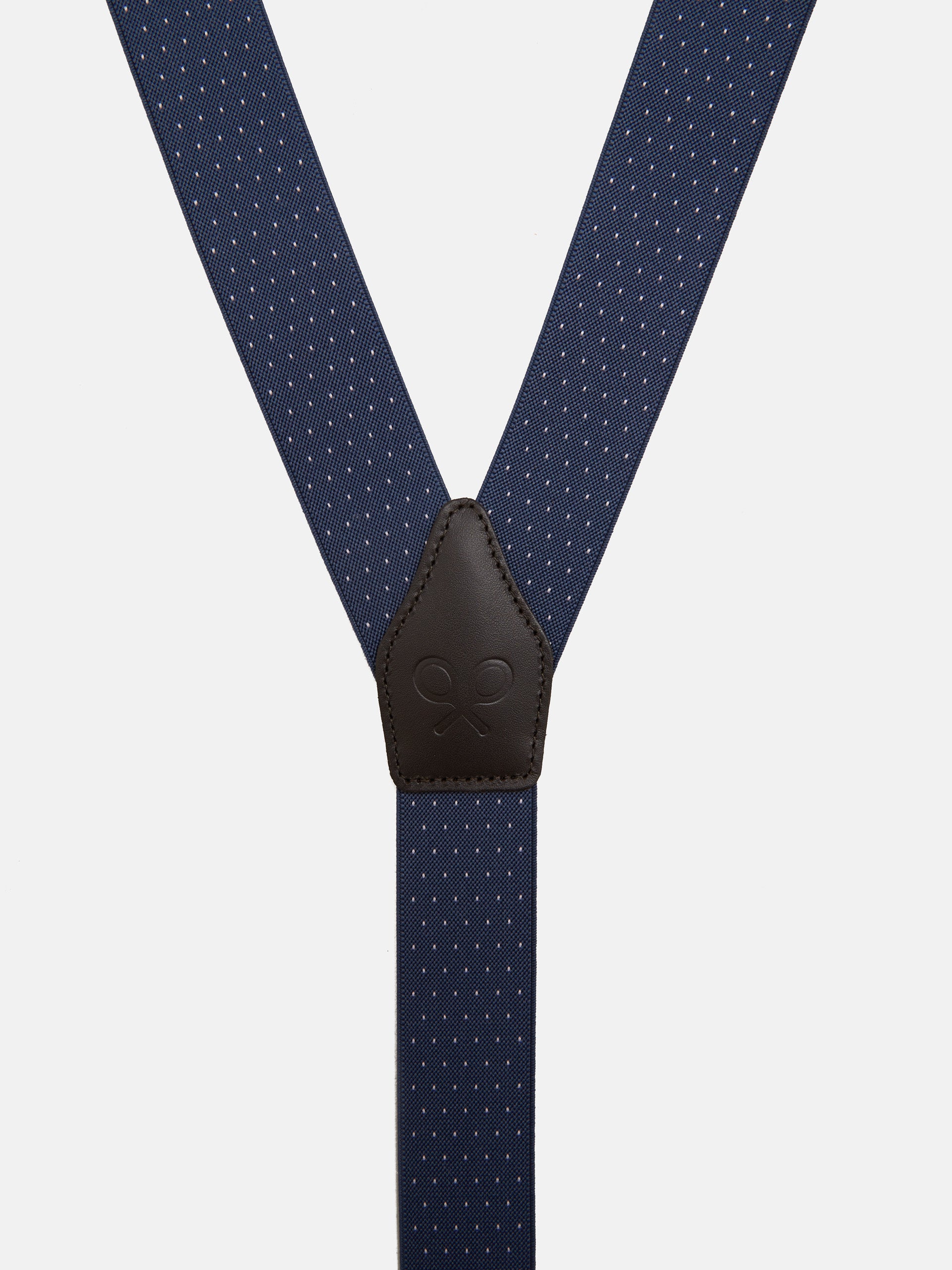 Suspensórios Silbon azul com pontos