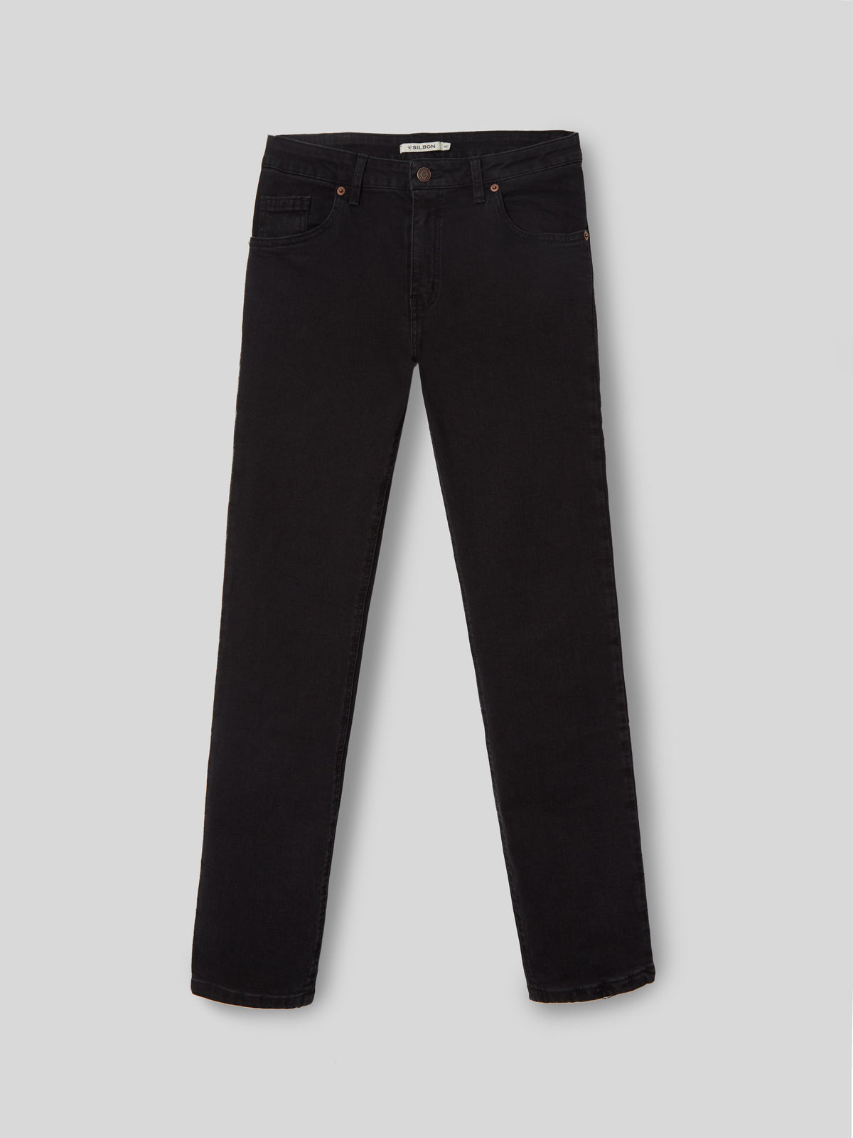 Pantalon woman slim fit negro
