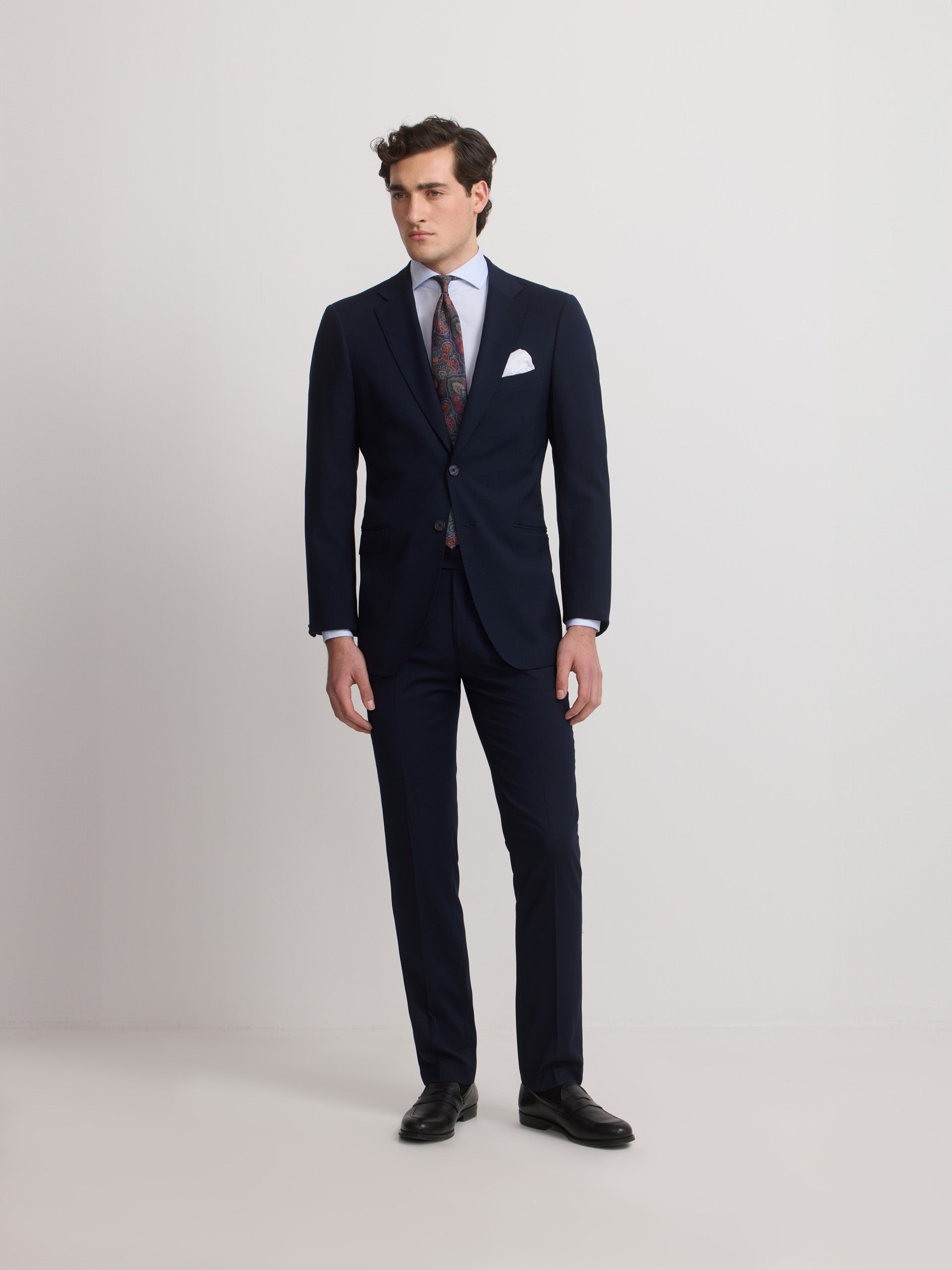 Veste de costume en stretch naturel bleu clair