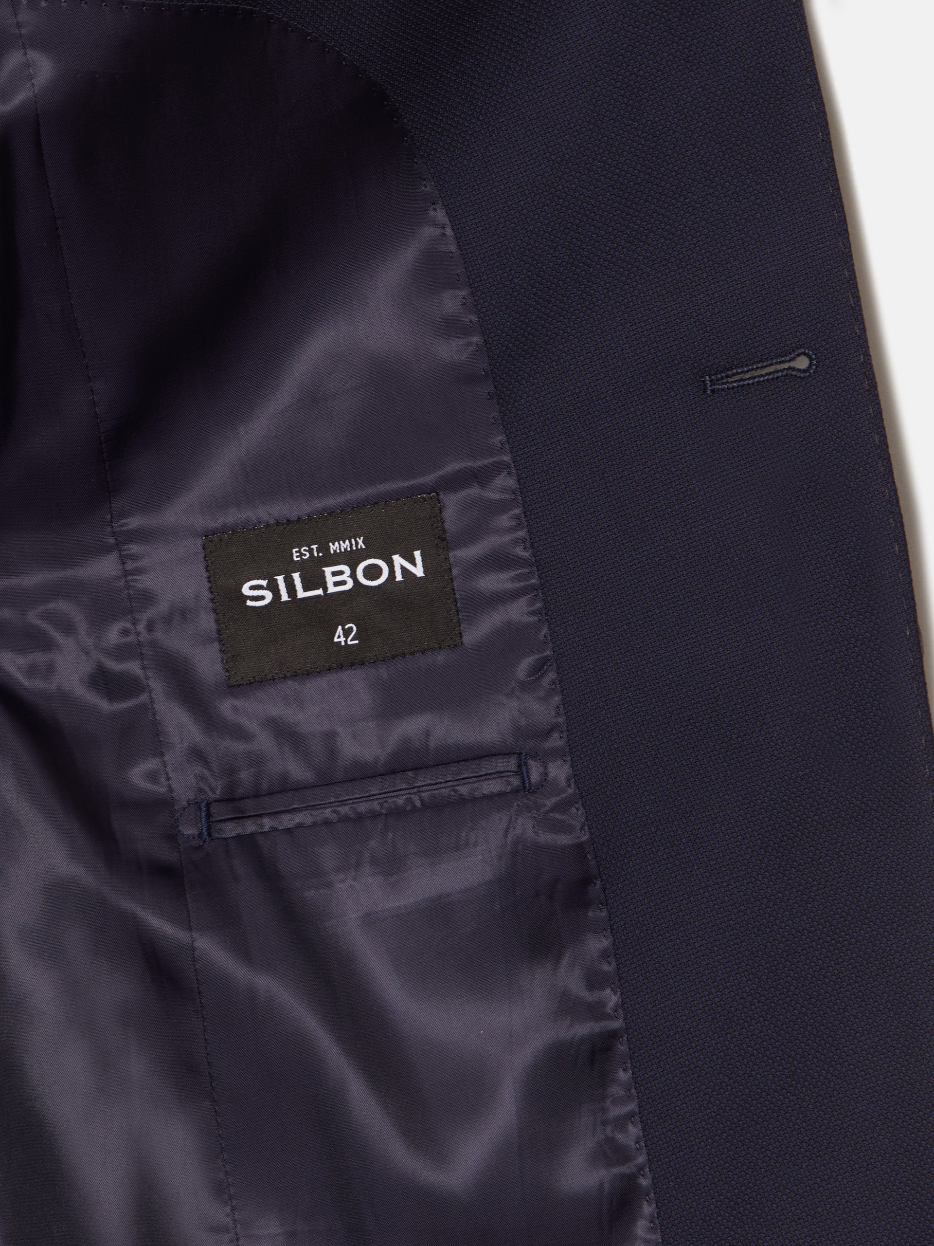 Americana traje estructura azul marino