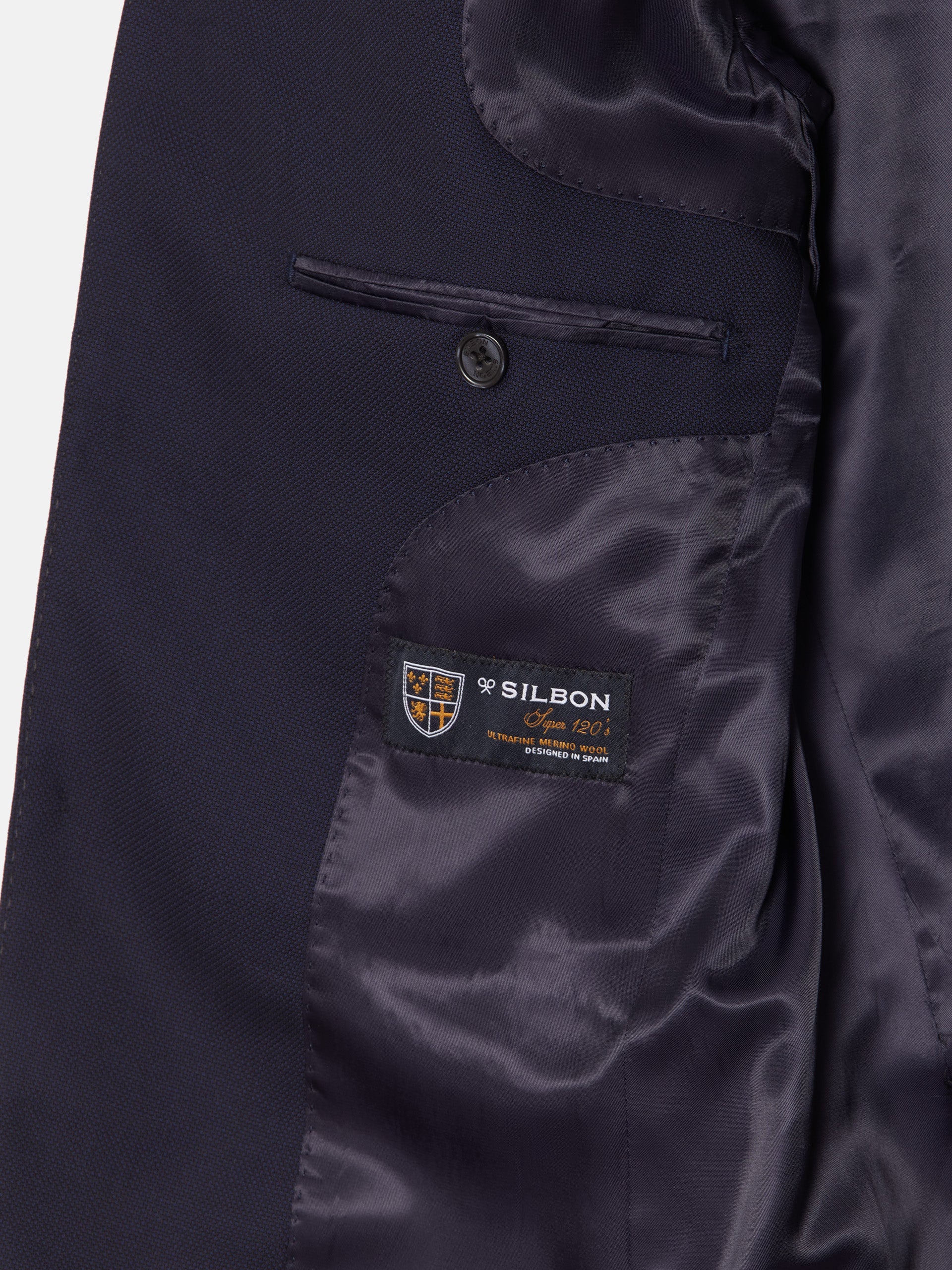 Americana traje estructura azul marino