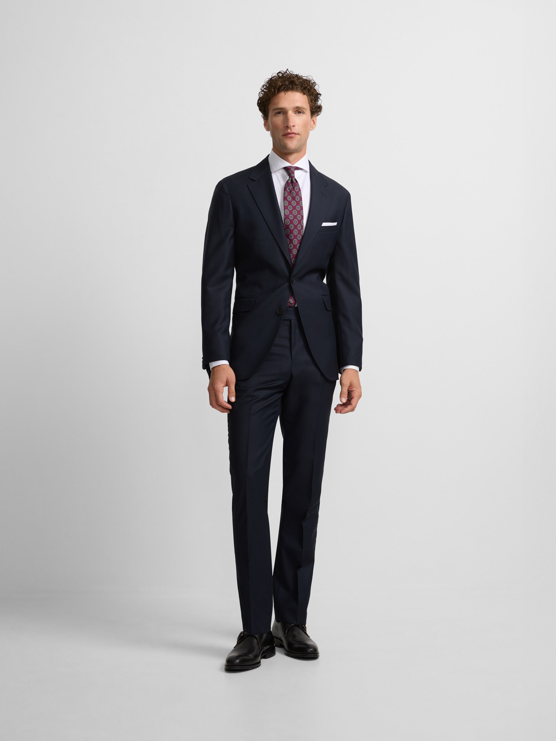 Blazer de fato estrutura azul-marinho