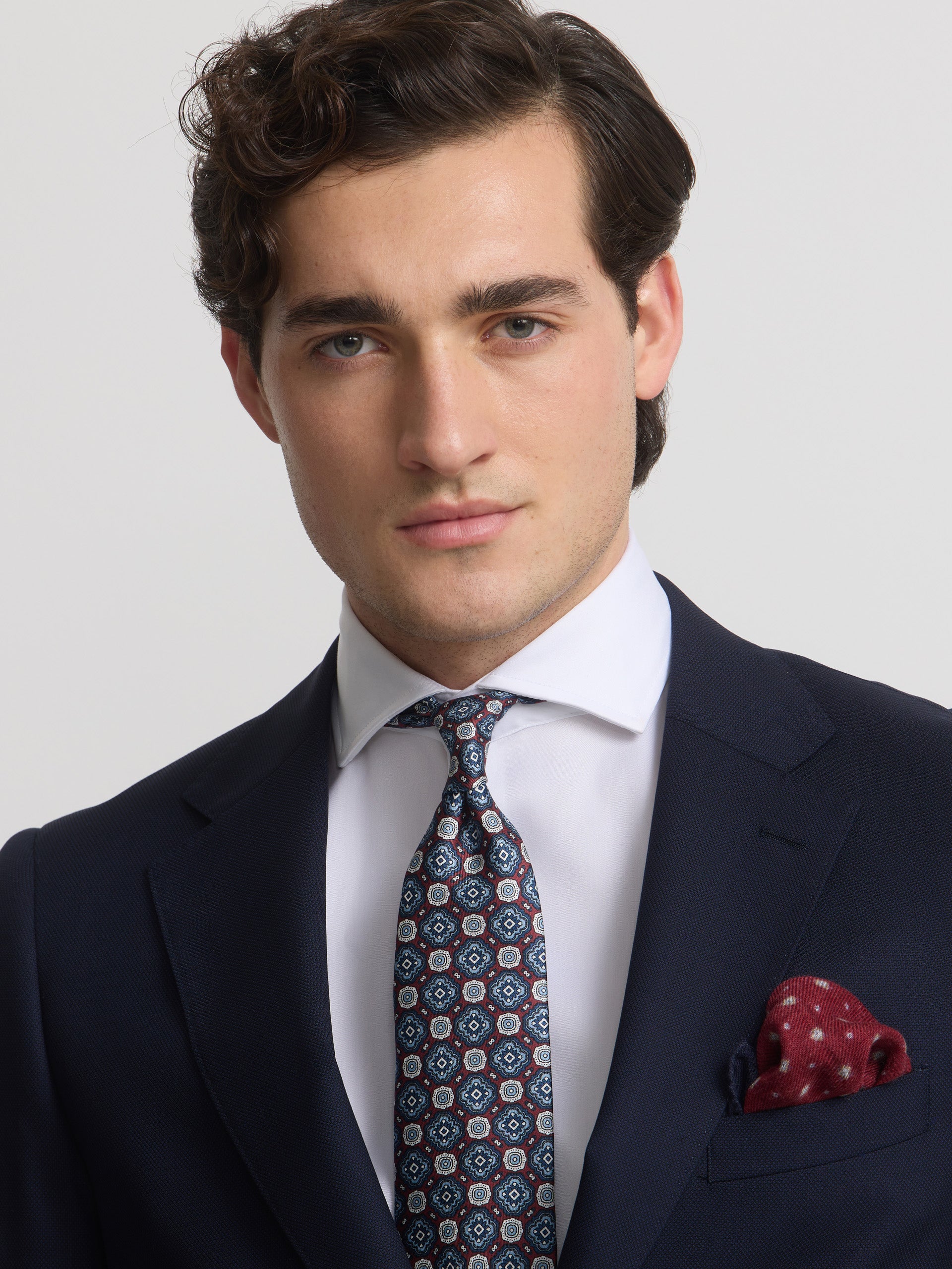 Americana traje estructura azul marino