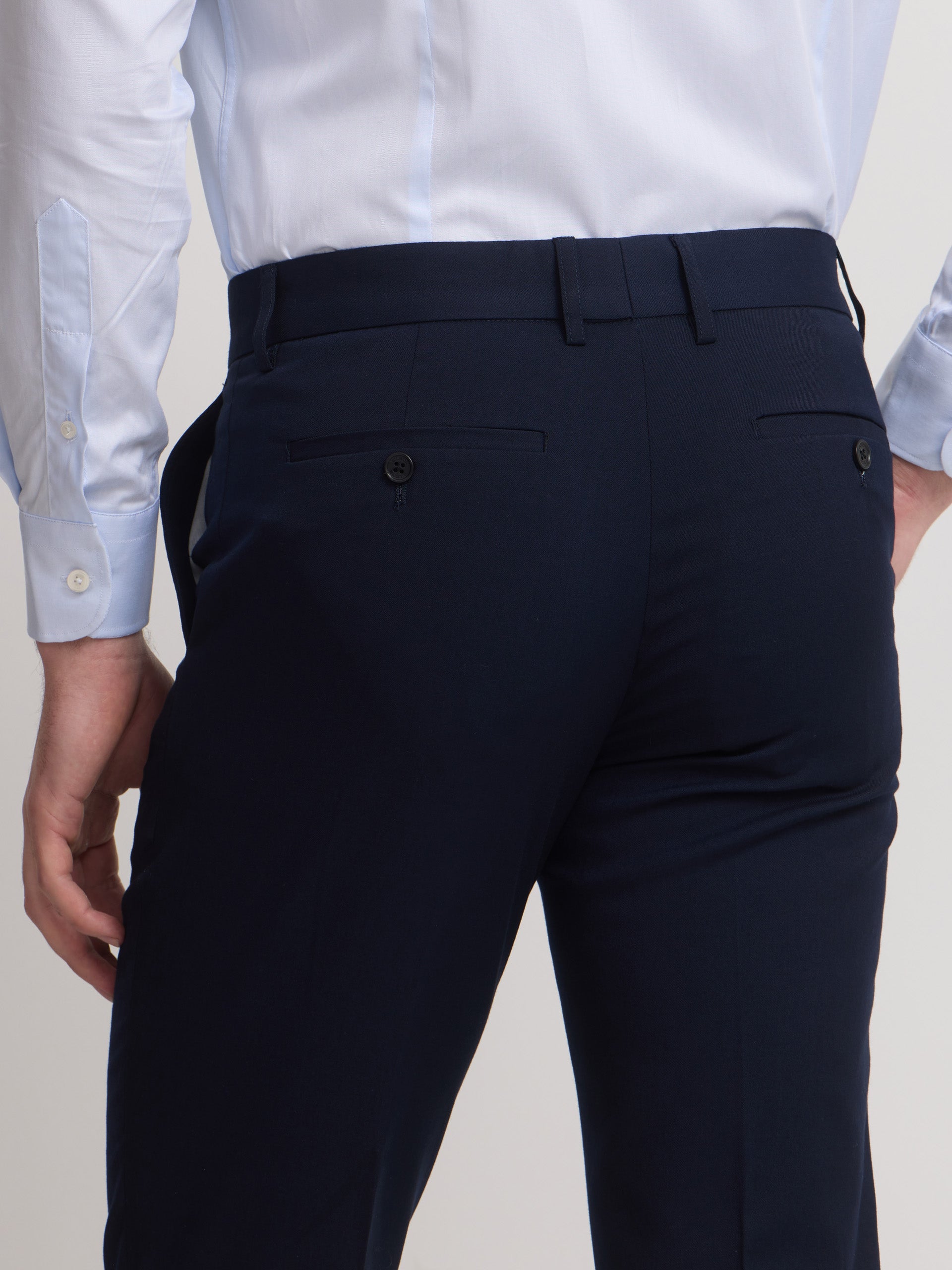 Pantalon traje essential azul marino