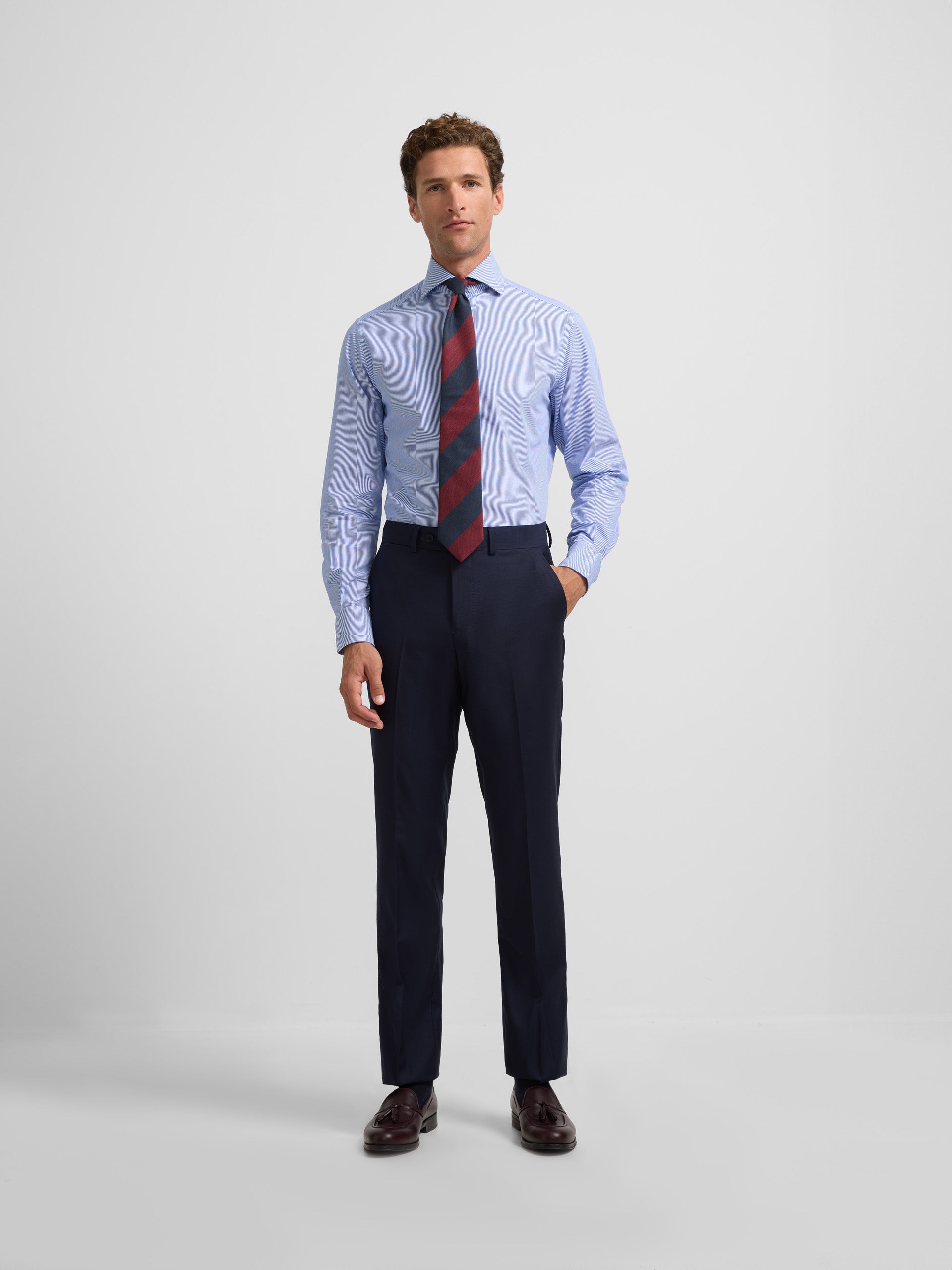 Medium blue essential suit pants