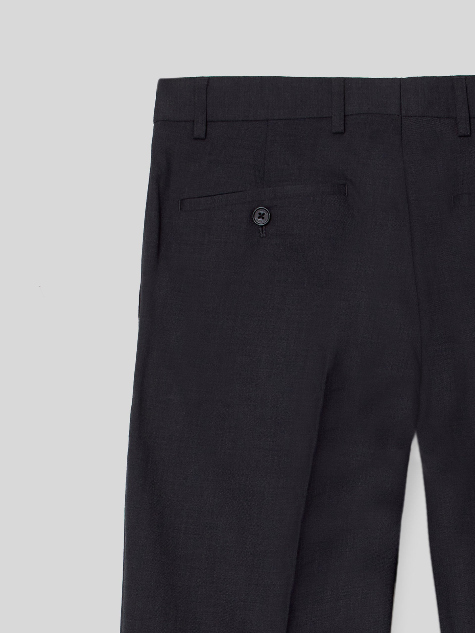 Pantalon traje natural stretch gris