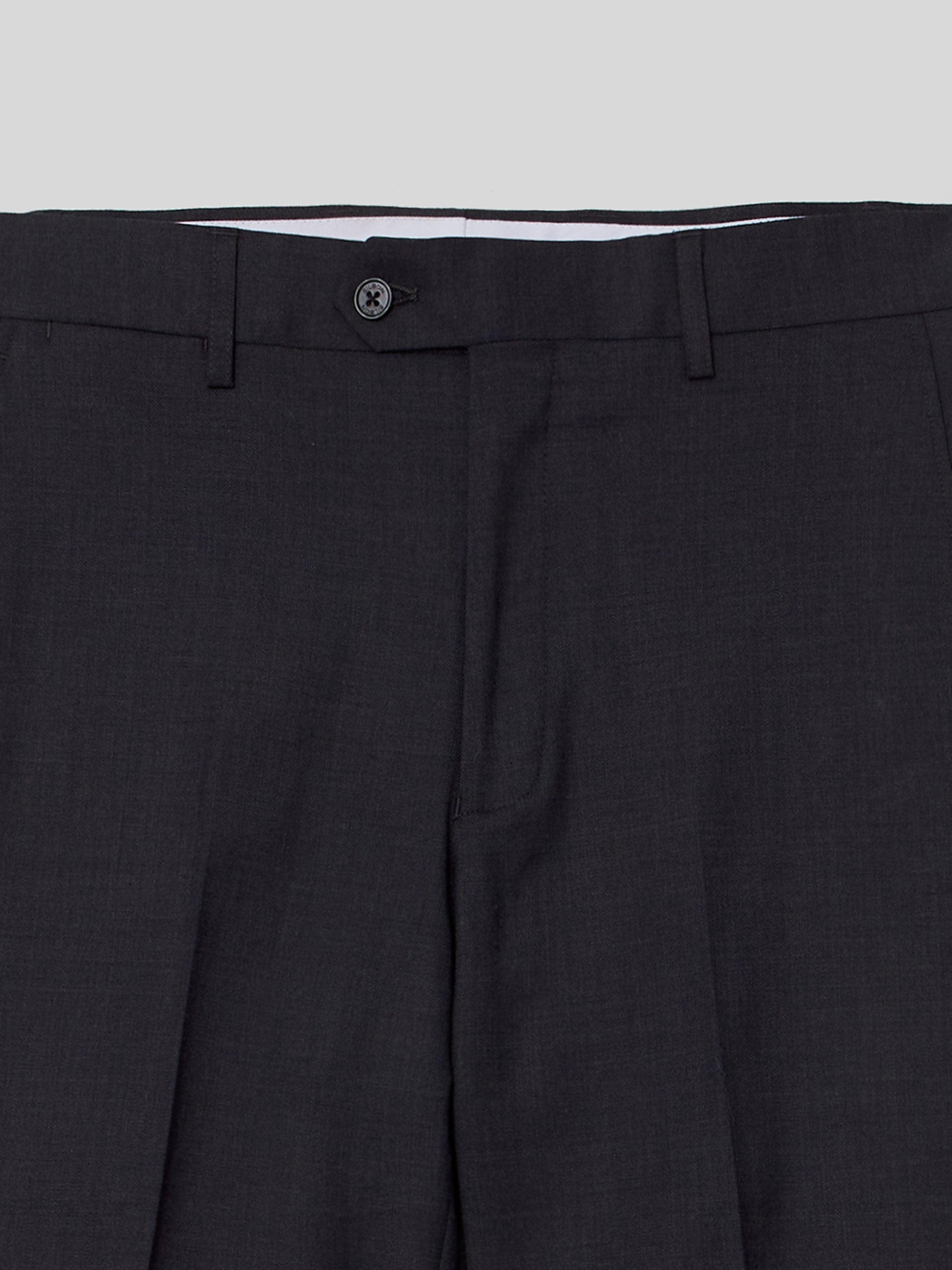 Pantalon traje natural stretch gris