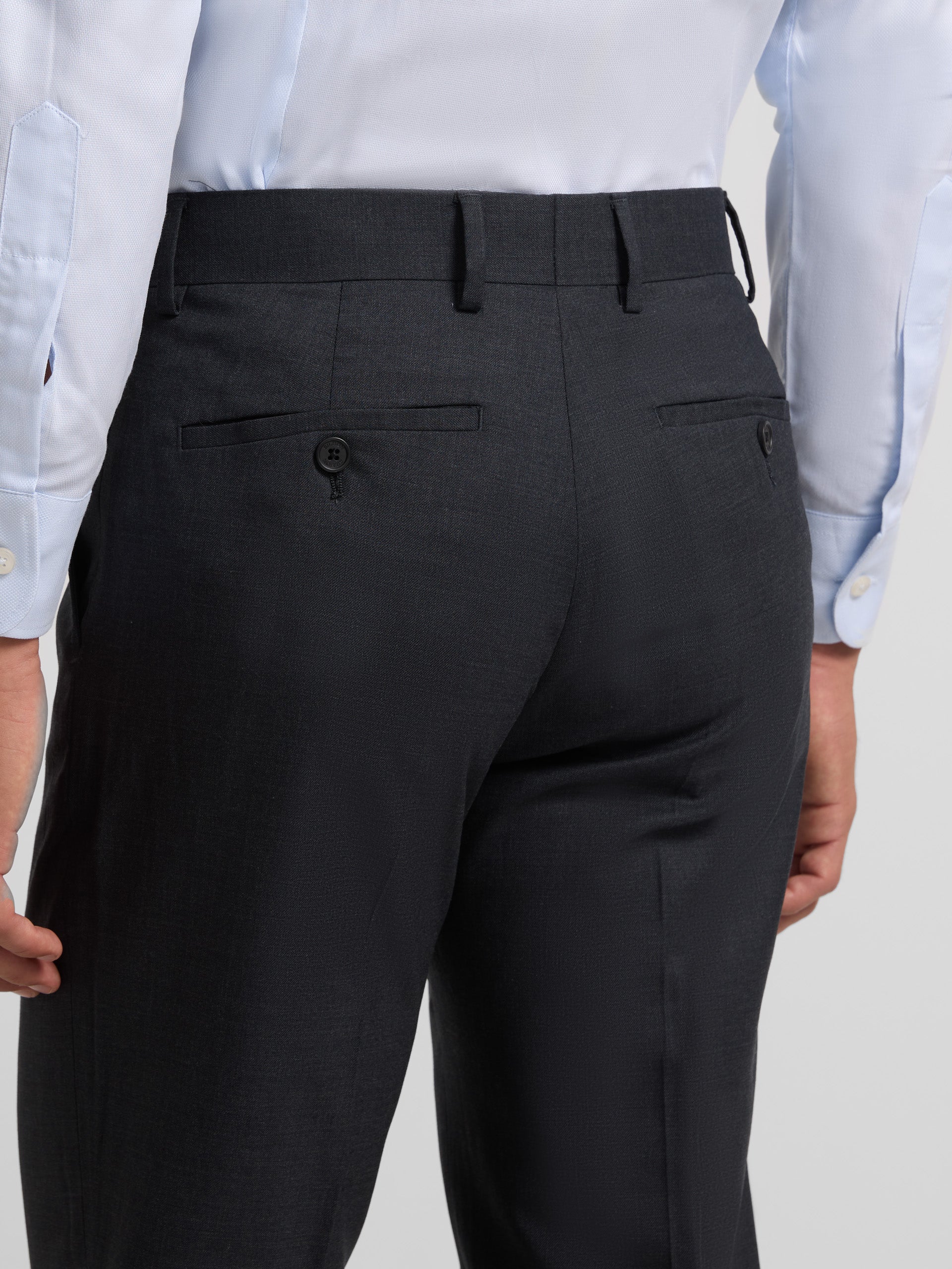Natural stretch gray suit pants