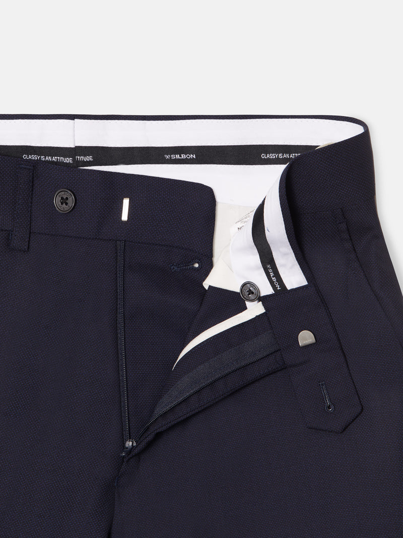 Pantalon traje estructura azul marino