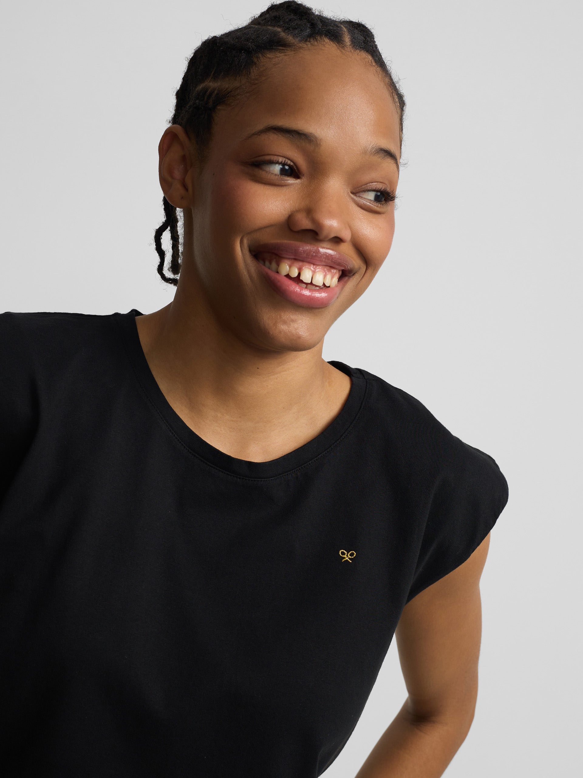 T-shirt femme soleil noire