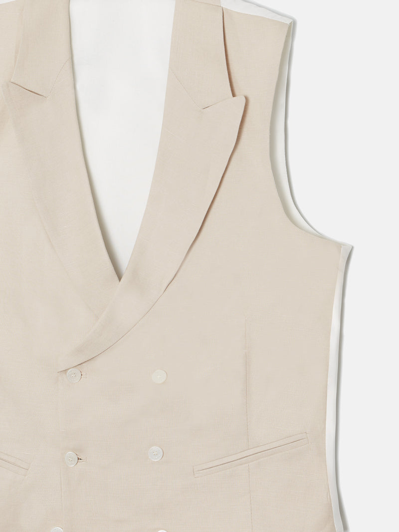 Chaleco chaque clasico gris perla