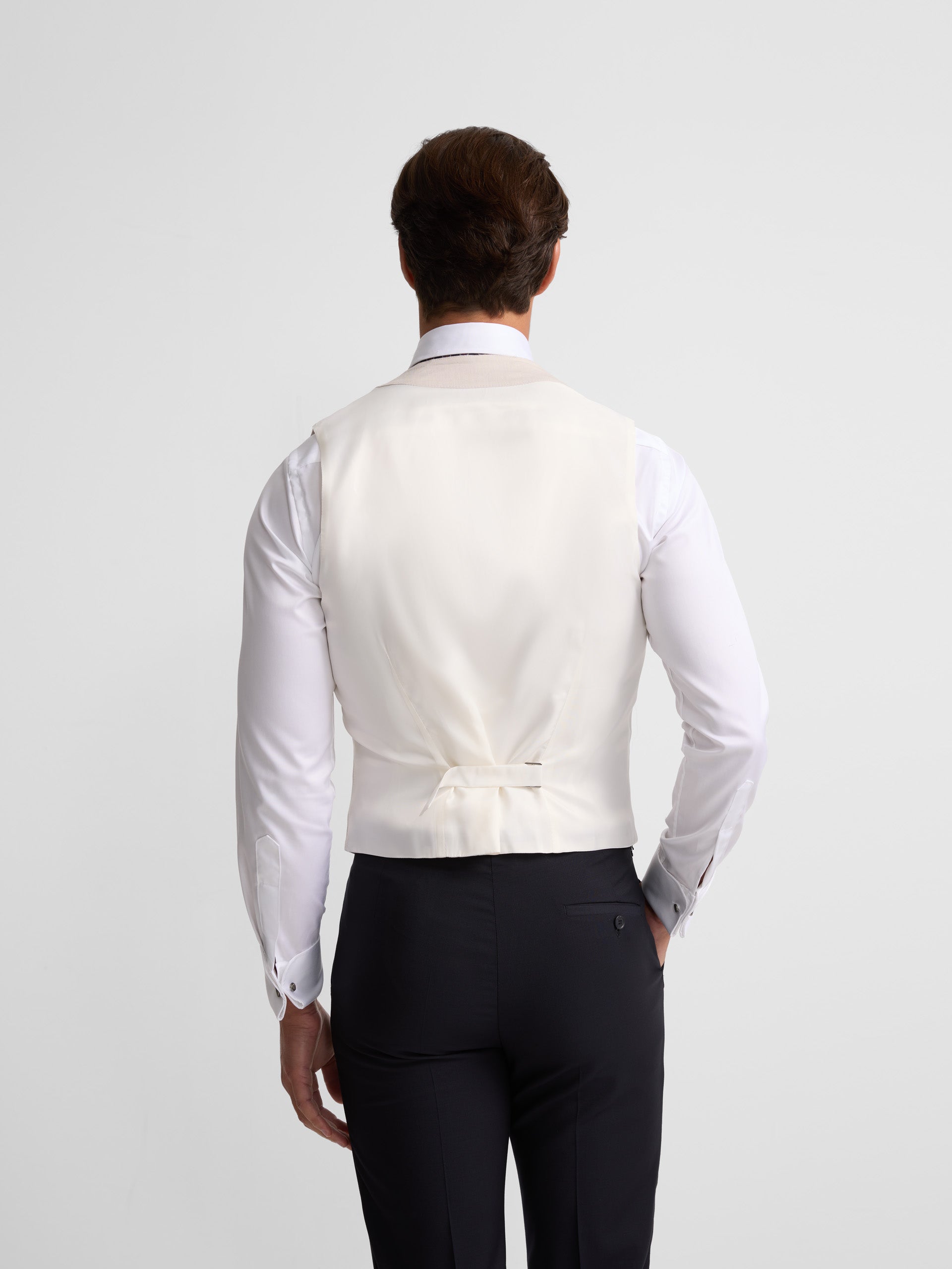 Colete chaque clássico cinzento pérola