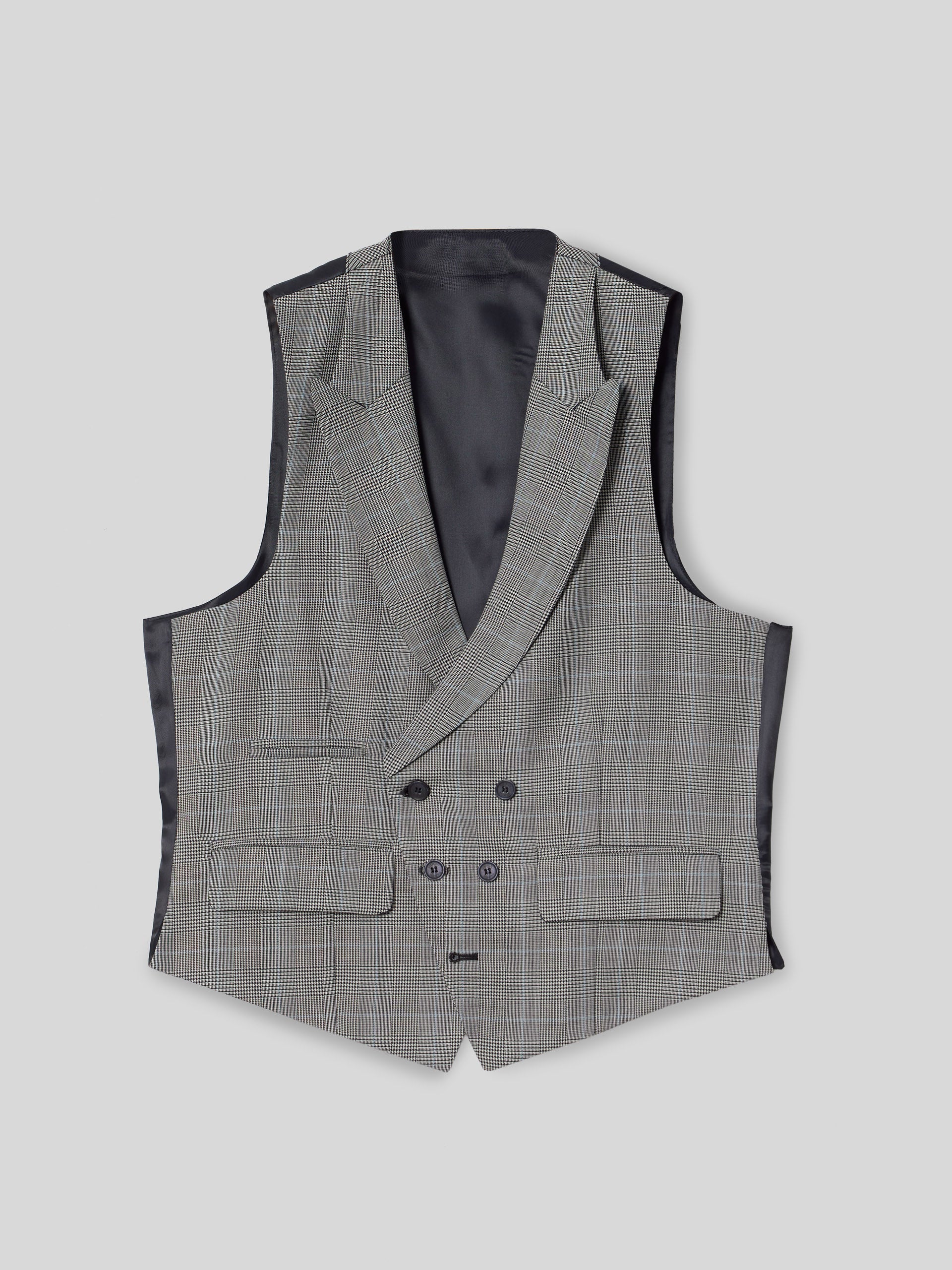 Chaleco chaque tailoring principe de gales gris